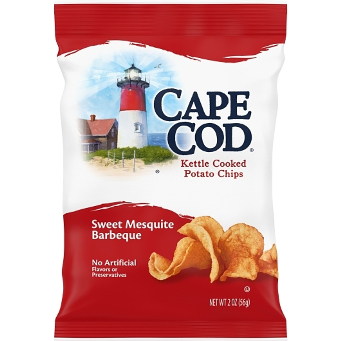 Cape Cod Sweet Mesquite Barbeque Potato Chips, 2 Ounce, 6 Per Case