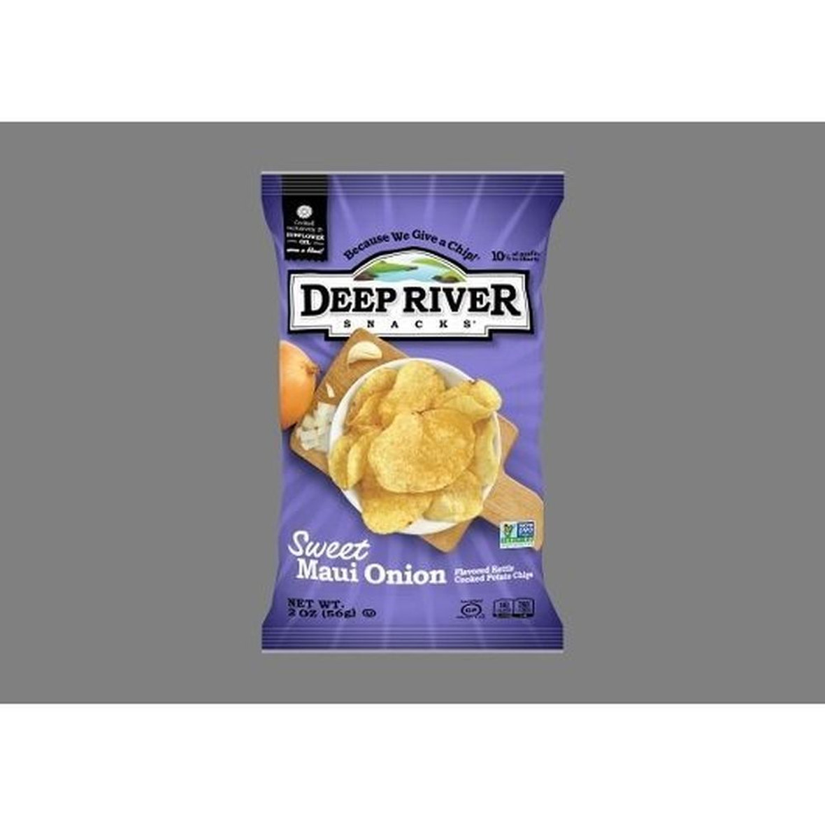 Deep River Snacks Sweet Maui Onion Kettle Potato Chips, 2 Ounce, 24 Per Case