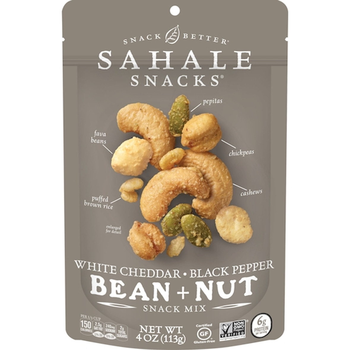 Sahale White Cheddar Black Bean Snack Mix, 4 Ounce, 6 Per Case