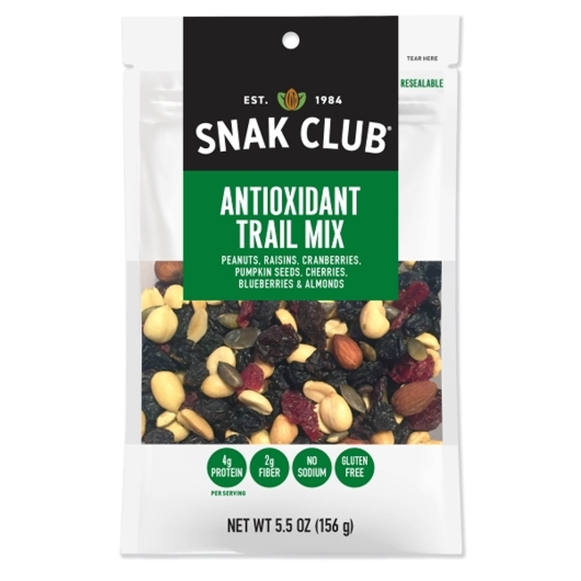 Snak Club Antioxidant Trail Mix, 5.5 Ounce, 6 Per Case