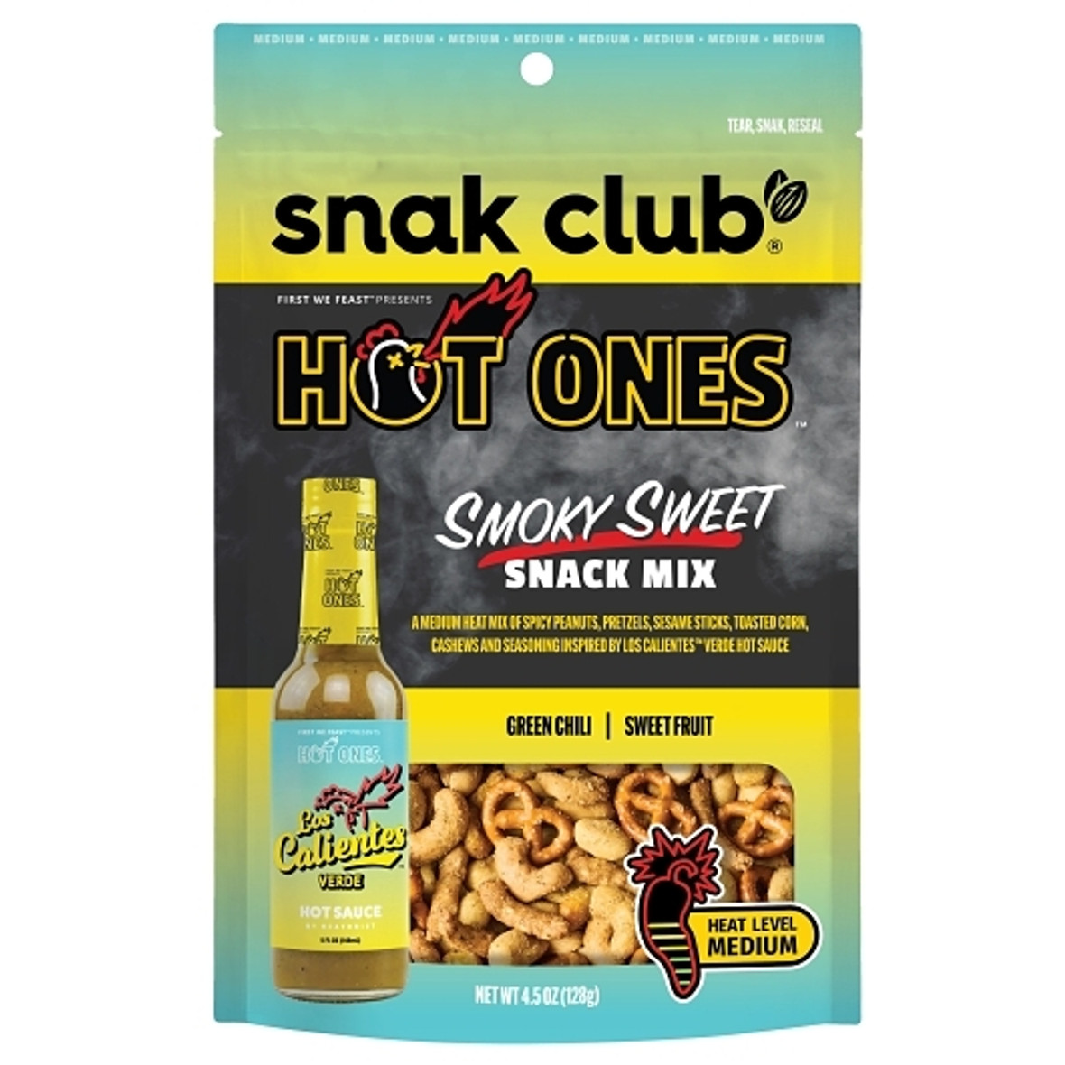 Snak Club Hot Ones Smoky Sweet Snack Mix, 10 Ounce, 6 Per Case