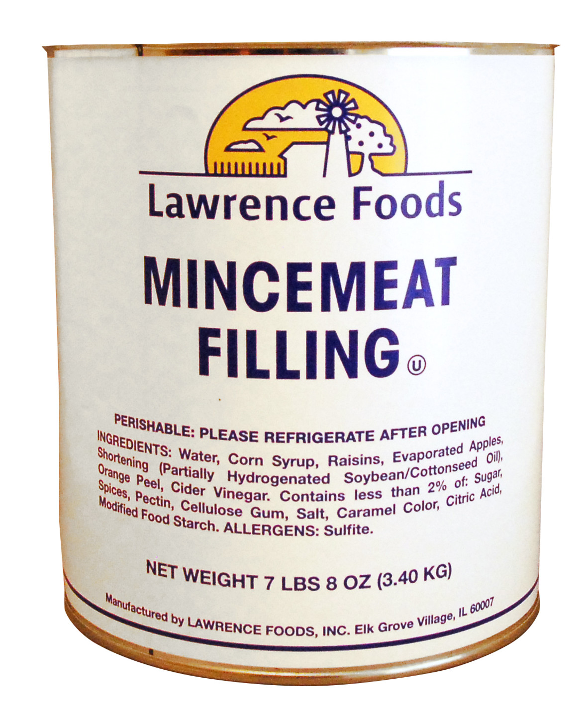 Lawrence Foods Mincemeat Filling, 7.5 Pounds, 6 Per Case