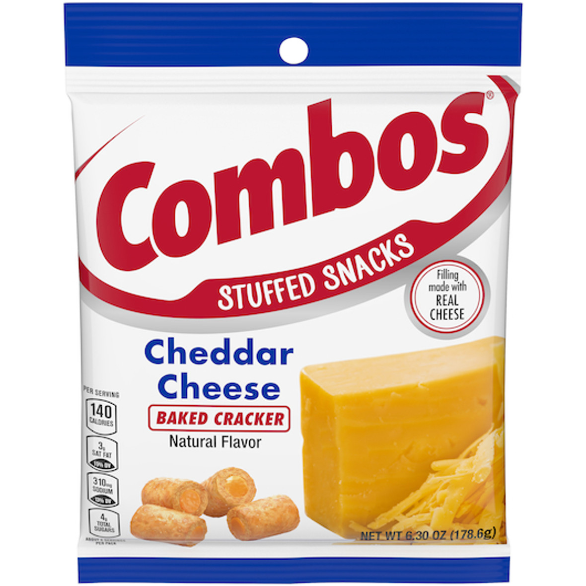 Combos Cheddar Cheese Cracker Combo Snack, 6.3 Ounces, 12 Per Case
