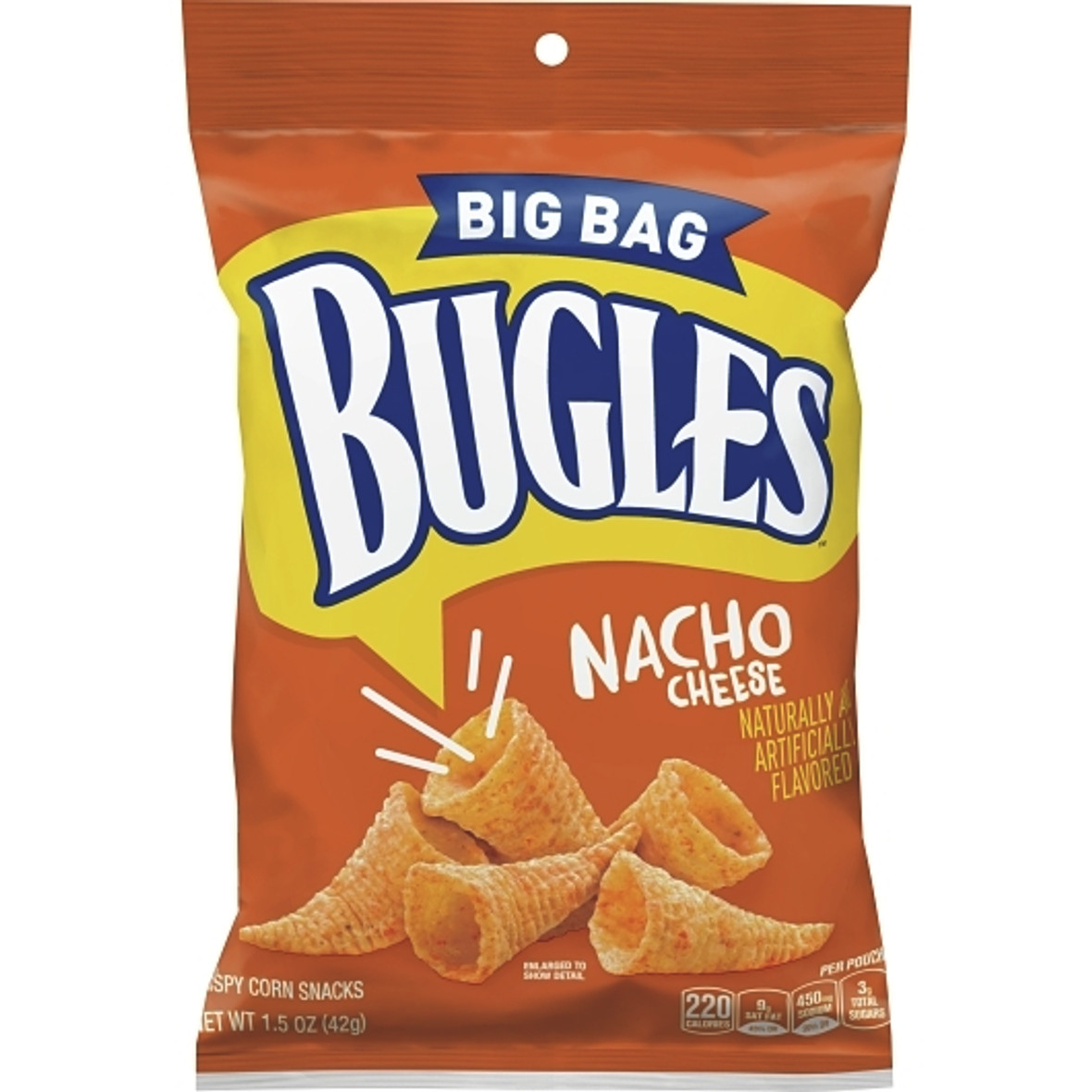 Bugles Nacho Cheese Flavor, 1.5 Ounces, 36 Per Case