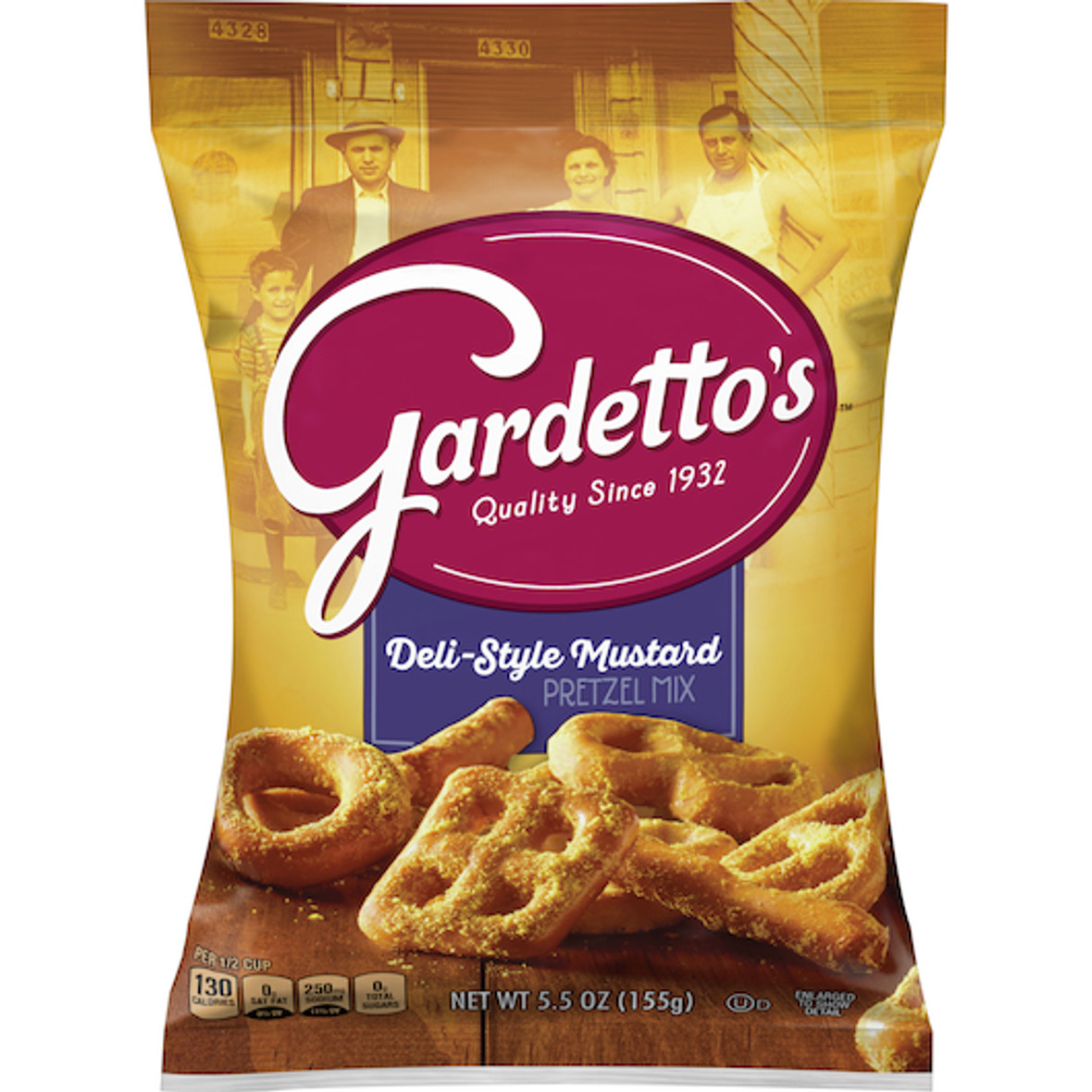 Gardetto s Deli-Style Mustard Pretzel Snack Mix, 5.5 Ounces, 7 Per Case