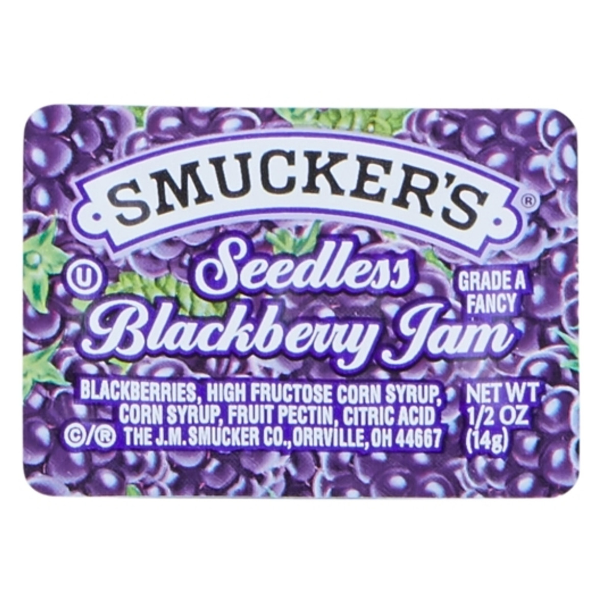 Smucker s Seedless Blackberry Jam, 0.5 Ounces, 200 Per Case