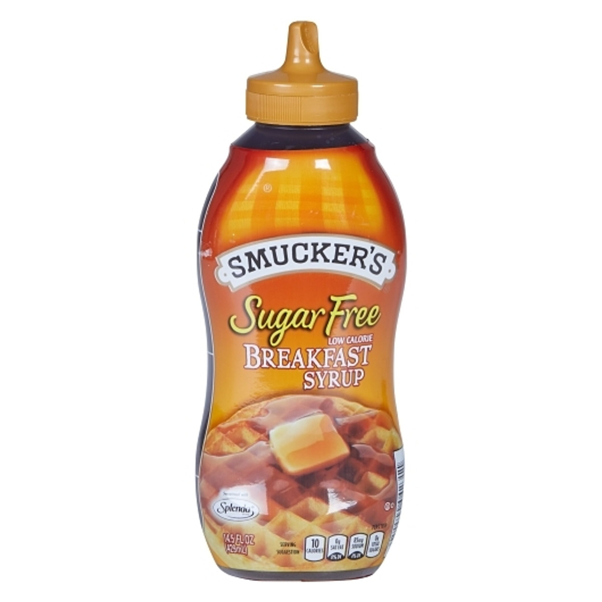 Smucker s Low Calorie Sugar Free Breakfast Syrup Bottle, 14.5 Fluid Ounce, 12 Per Case