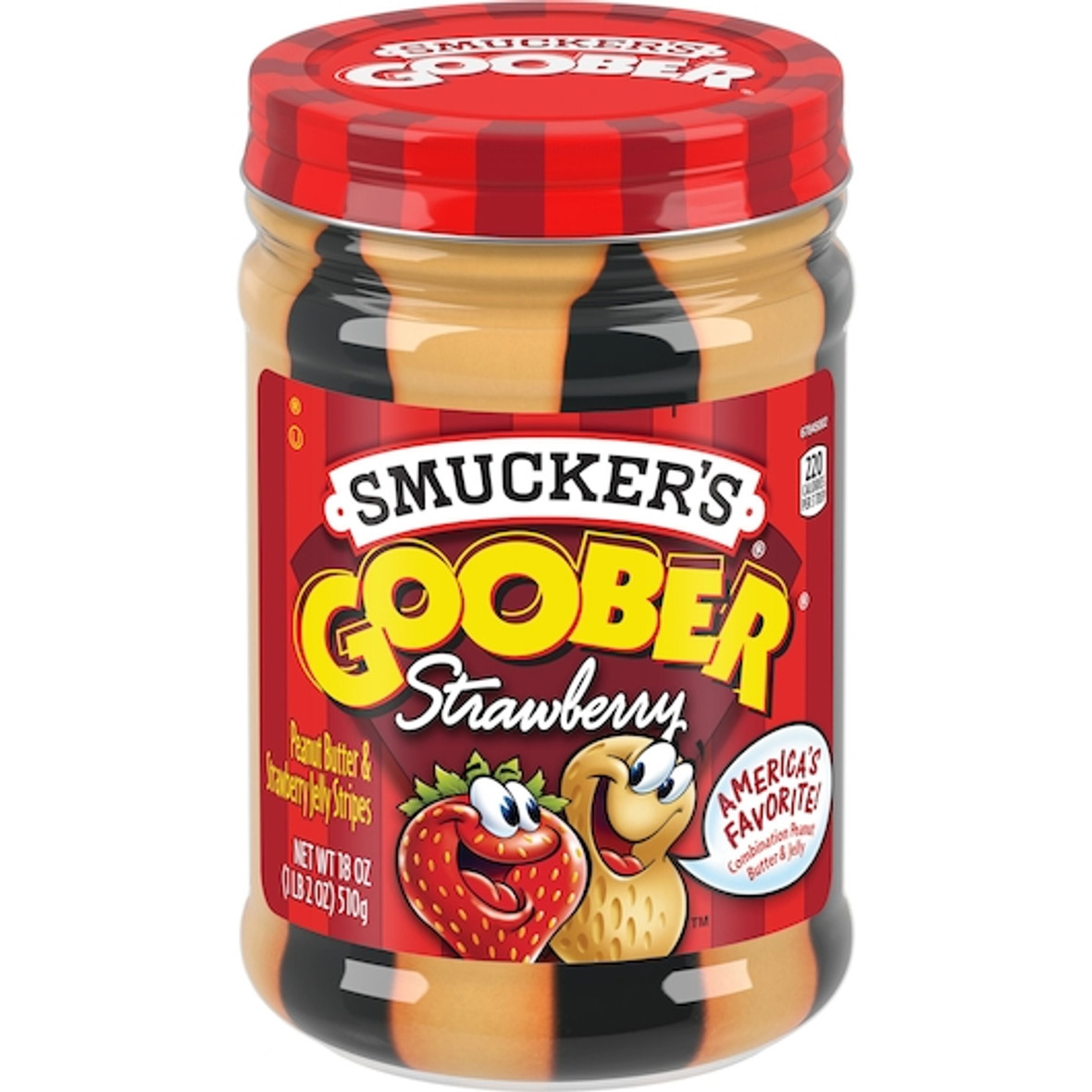 Smucker s Goober Strawberry Jelly And Peanut Butter, 18 Ounces, 12 Per Case