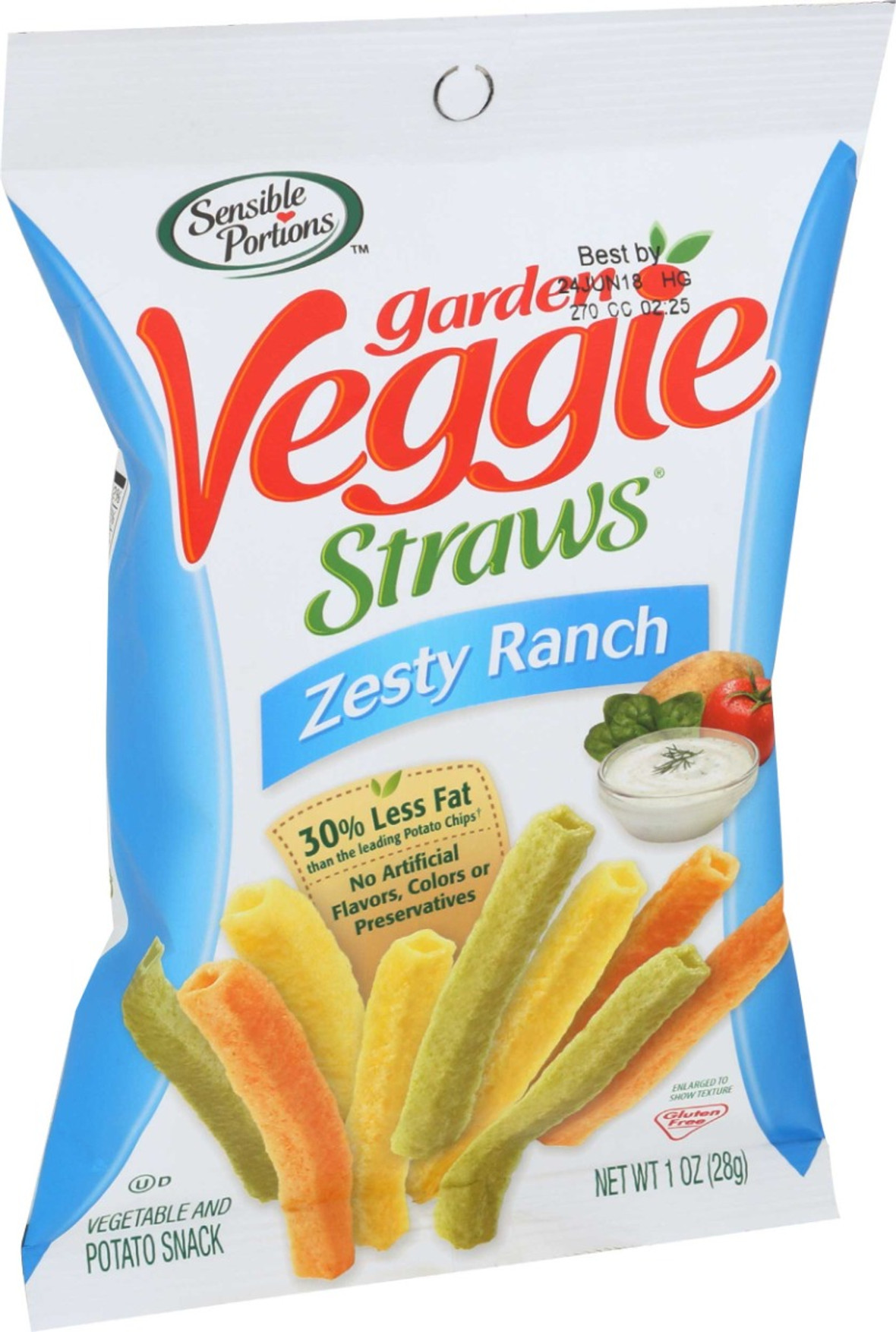 Hain Gourmet Veggie Straw Ranch, 1 Ounces, 24 Per Case