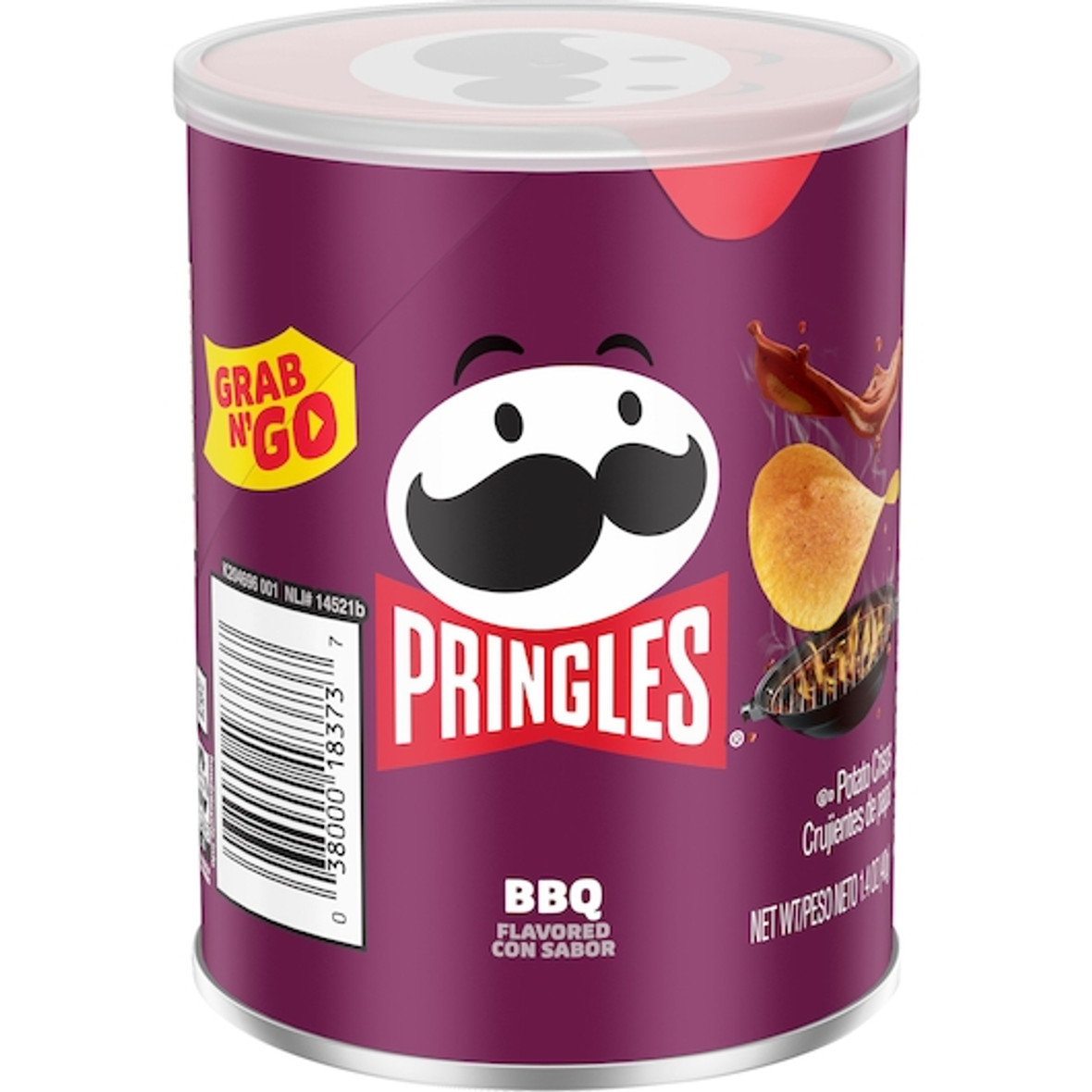 Pringles Bbq Potato Crisp, 1.4 Ounces, 12 Per Case