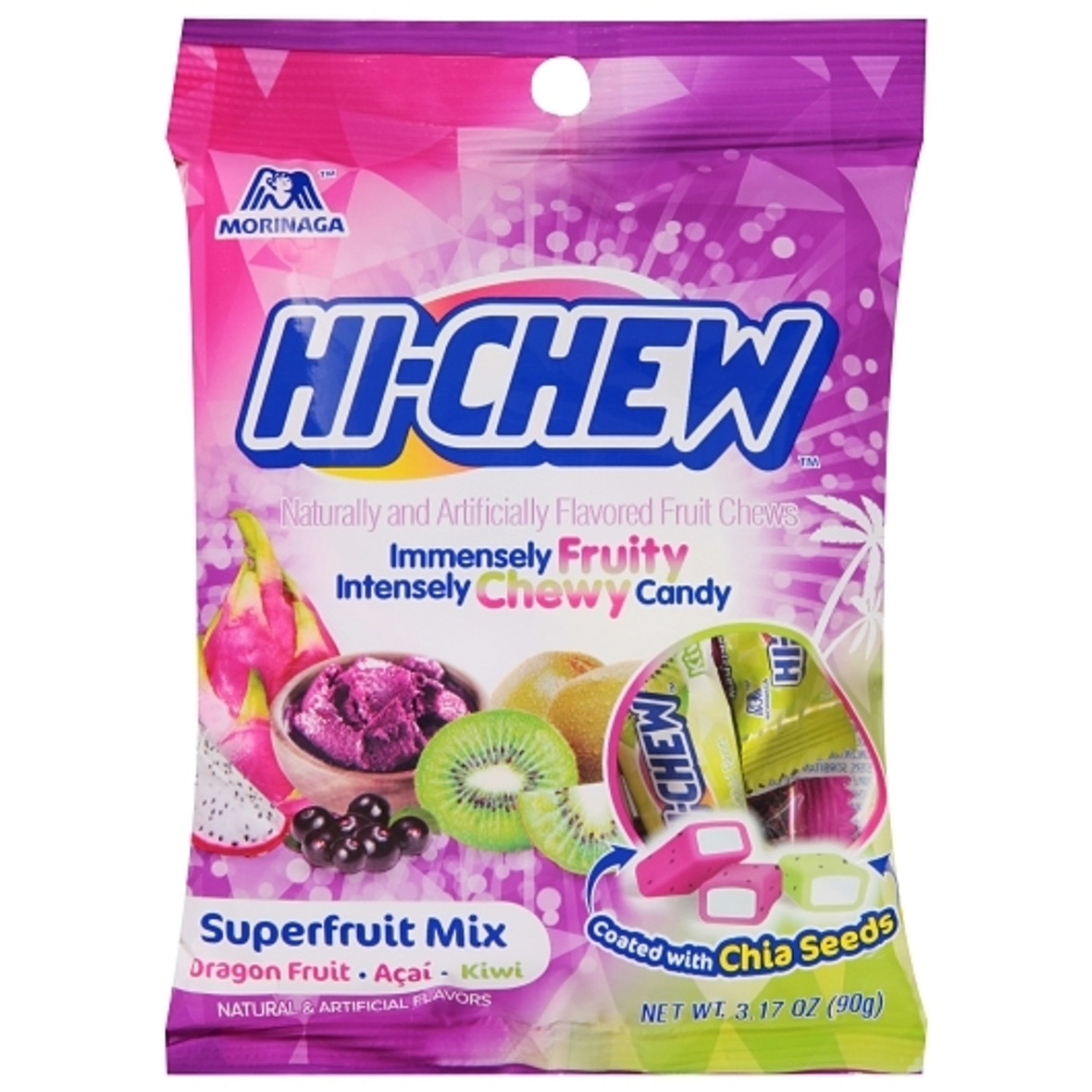Hi-Chew Bag Superfruit Mix Candy, 3.17 Ounce, 6 Per Case