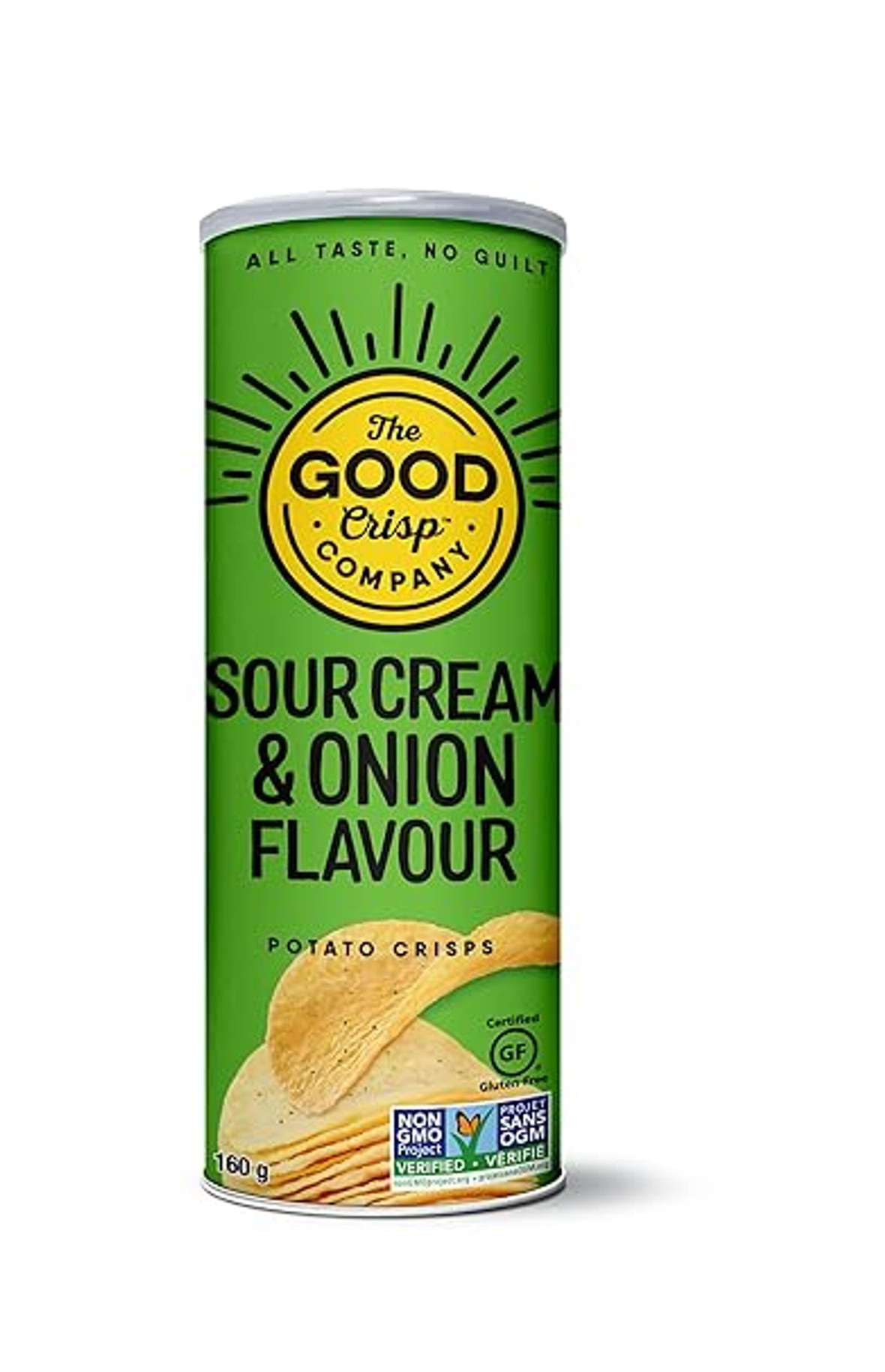 The Good Crisp Company Sour Cream & Onion Flavored Crisps, 5.6 Ounce, 8 Per Case