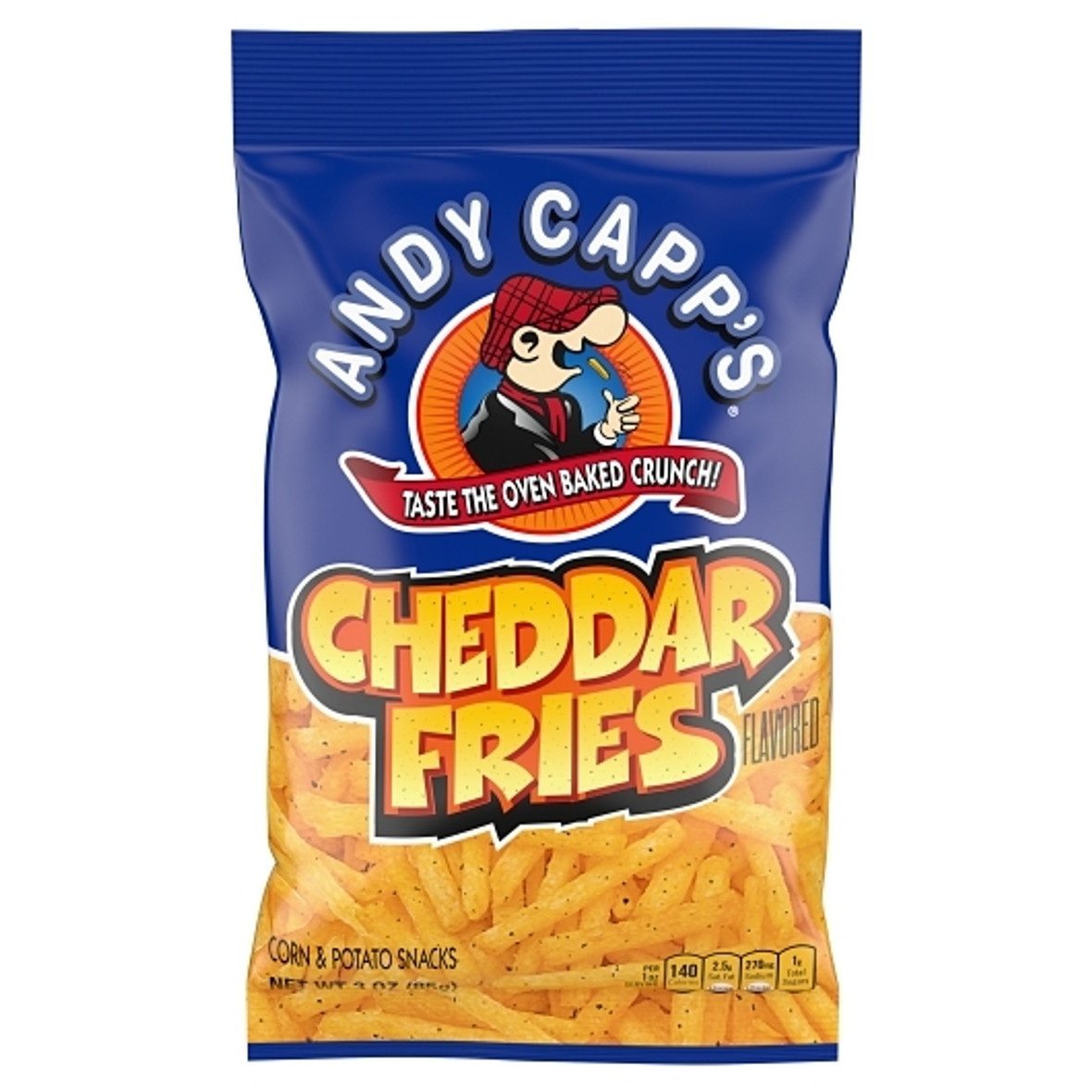 Andy Capps Cheddar Fries, 3 Ounce Bag, 35 per case