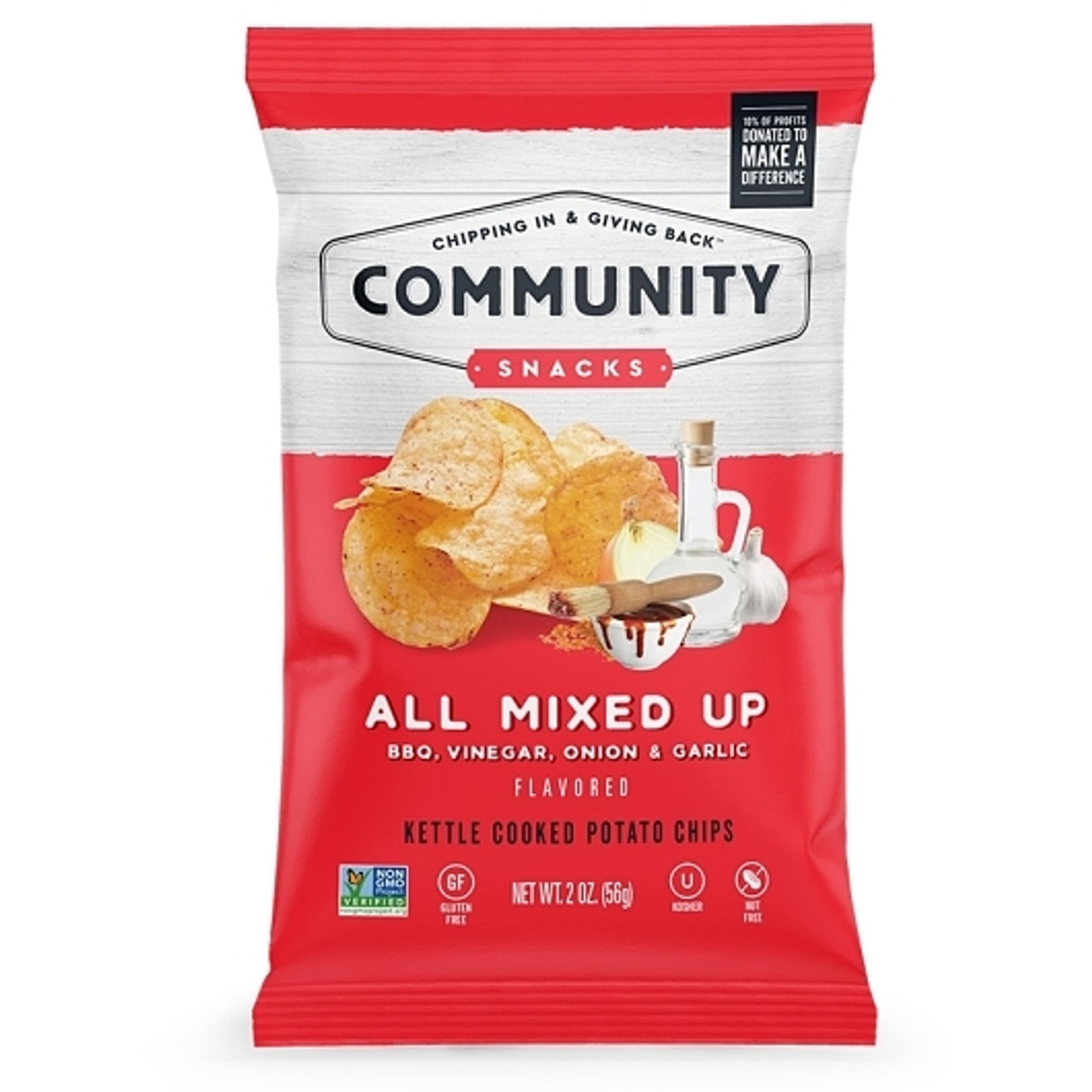 Community Snacks All Mixed Up Kettle Chips, 2 Ounce, 25 Per Case