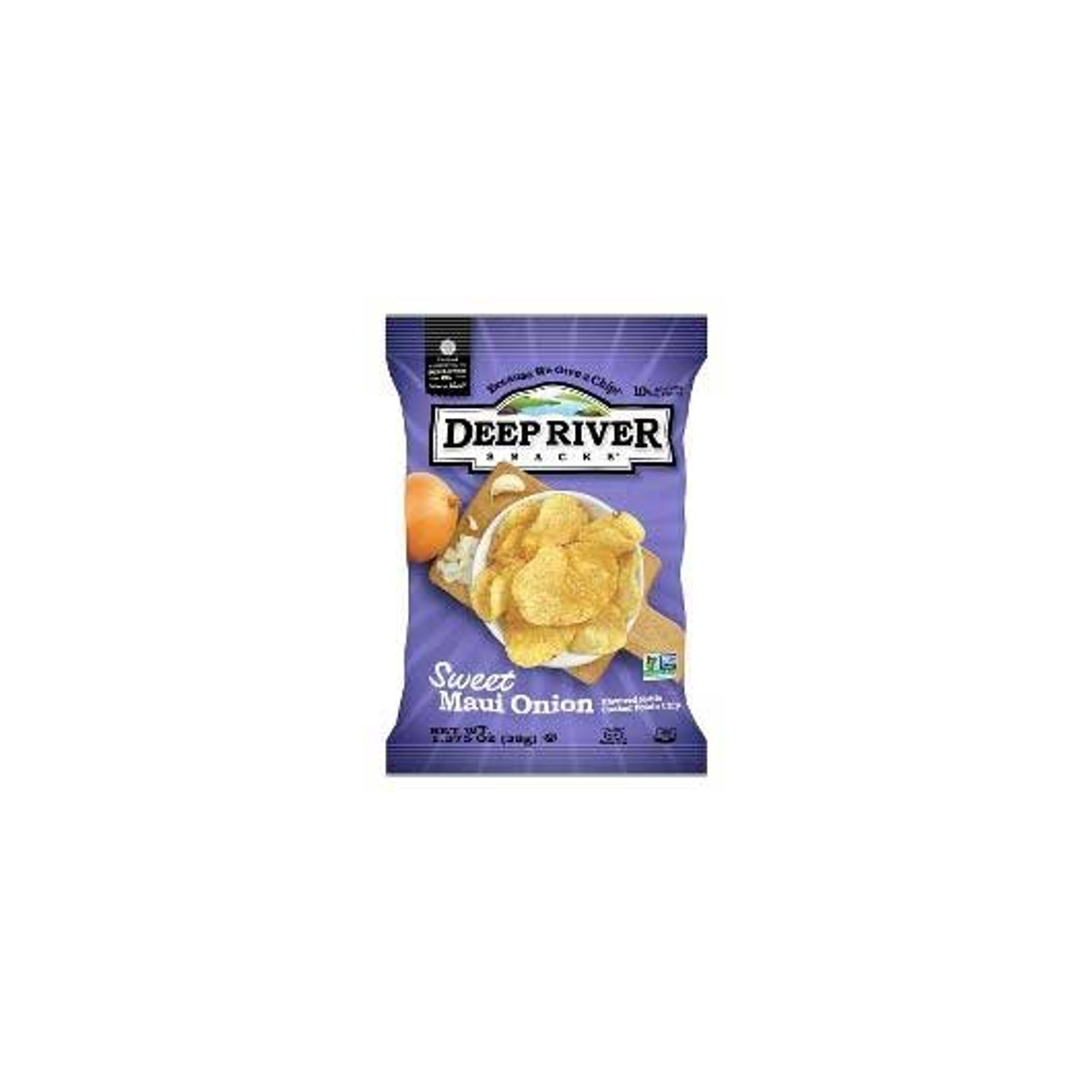 Deep River Snacks Sweet Maui Onion Kettle Potato Chips, 1.375 Ounce, 48 Per Case