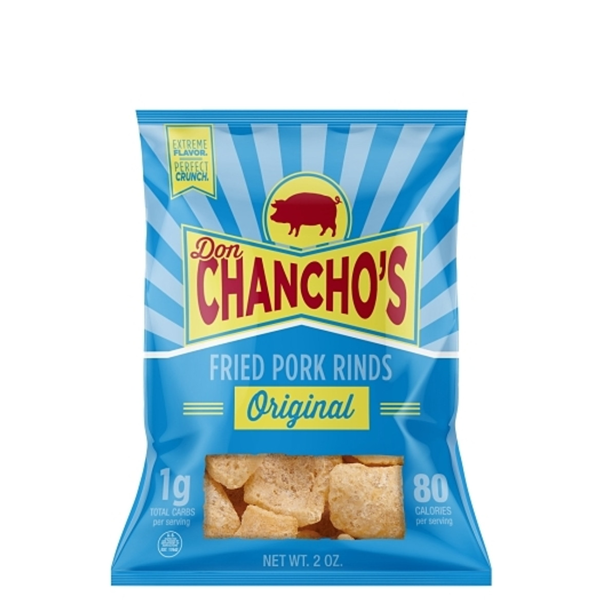 Don Chancho s Original Pork Rinds, 2 Ounce, 6 Per Case