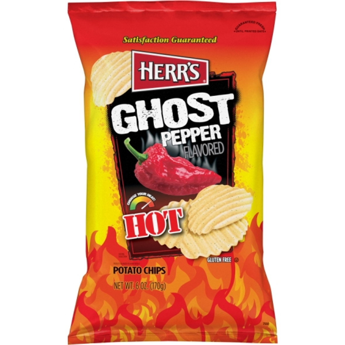 Herr Brands Ghost Pepper Ripple, 6 Ounce, 12 Per Case