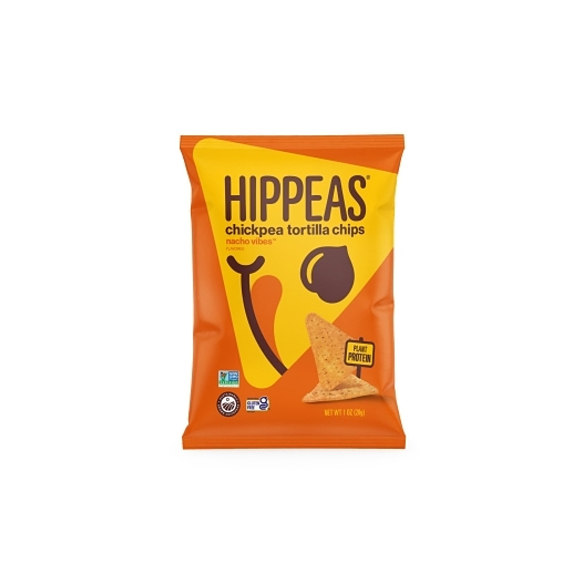 Hippeas Non Gmo Nacho Vibes Tortilla Chips, 1 Ounce, 24 Per Case