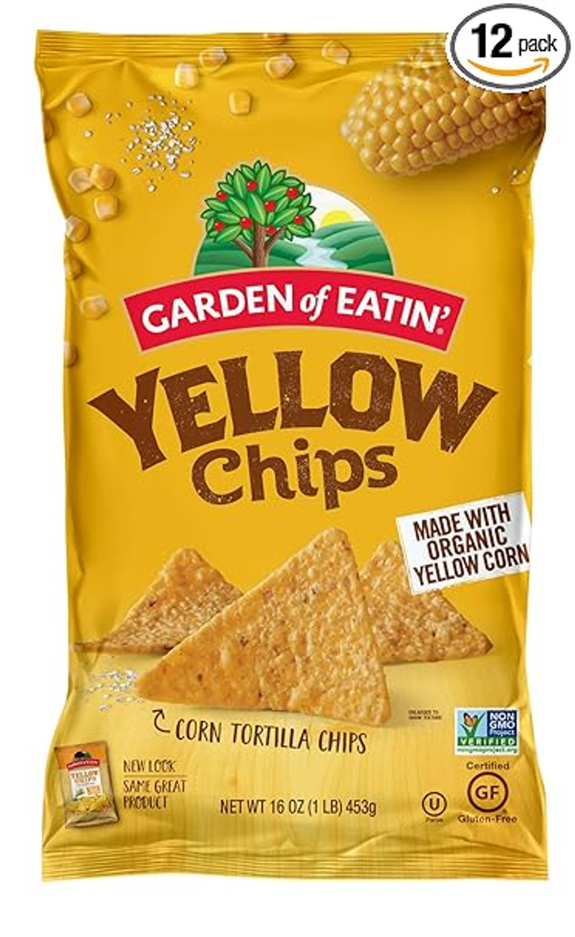 Garden Of Eatin Yellow Chip Party Size, 16 Ounces, 12 Per Case