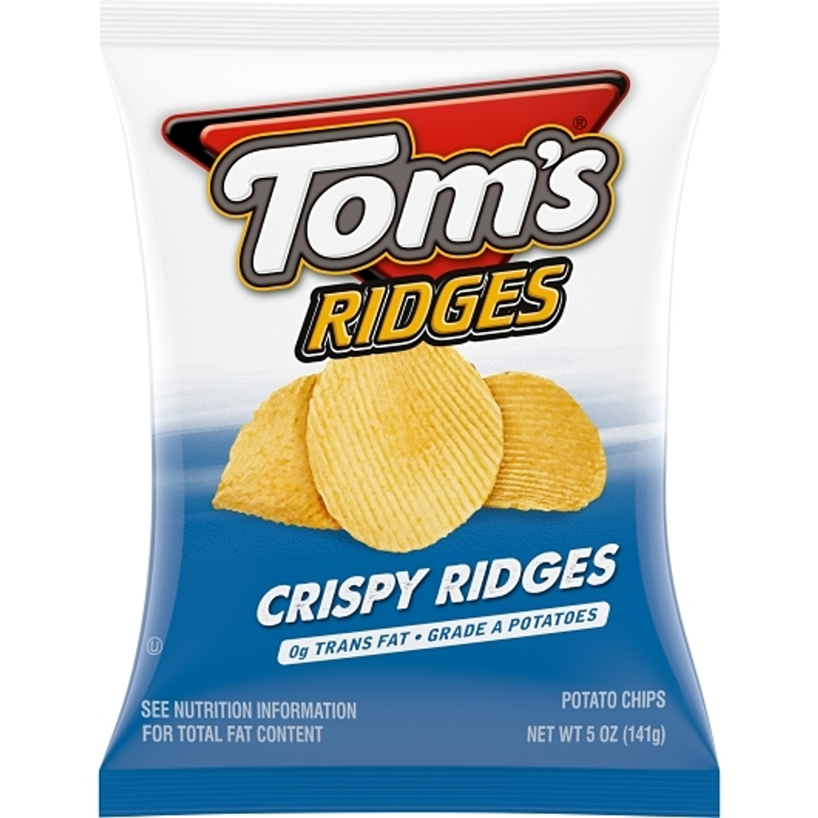 Toms Flat Chips Plain, 5 Ounces, 9 Per Case