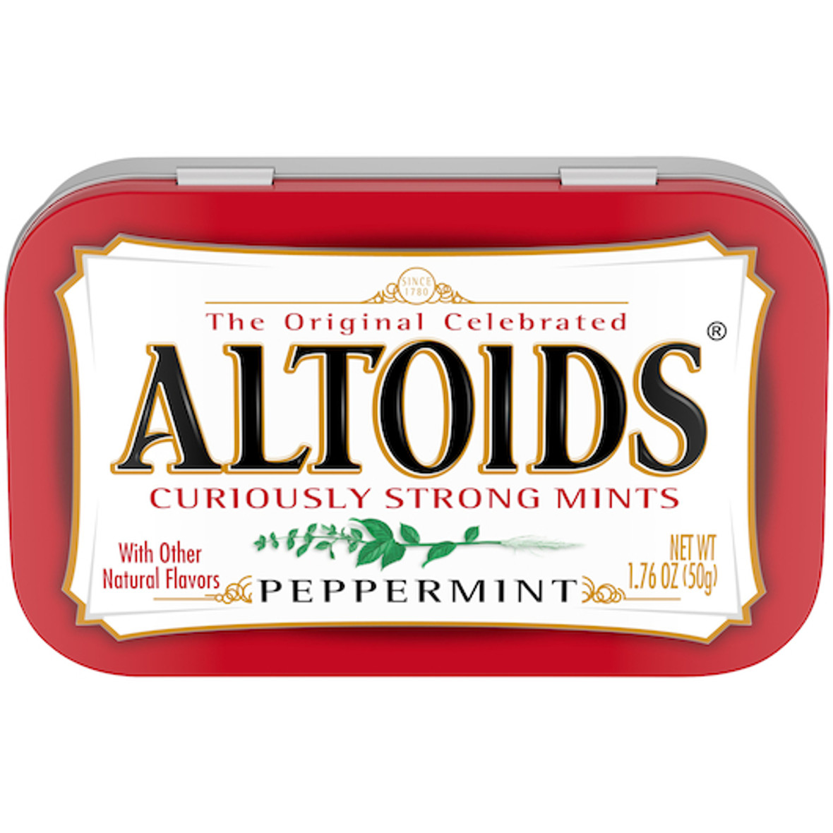 Altoids Single Peppermints, 1.76 Ounces, 12 Per Box, 12 Per Case