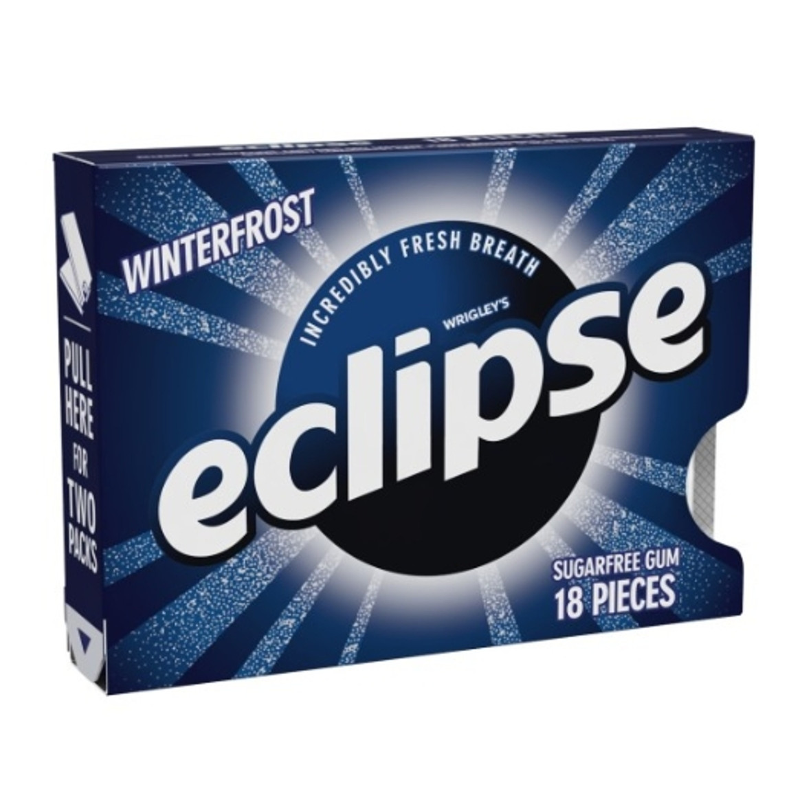 Eclipse Single Serve Winterfrost Gum, 18 Piece, 8 Per Box, 18 Per Case