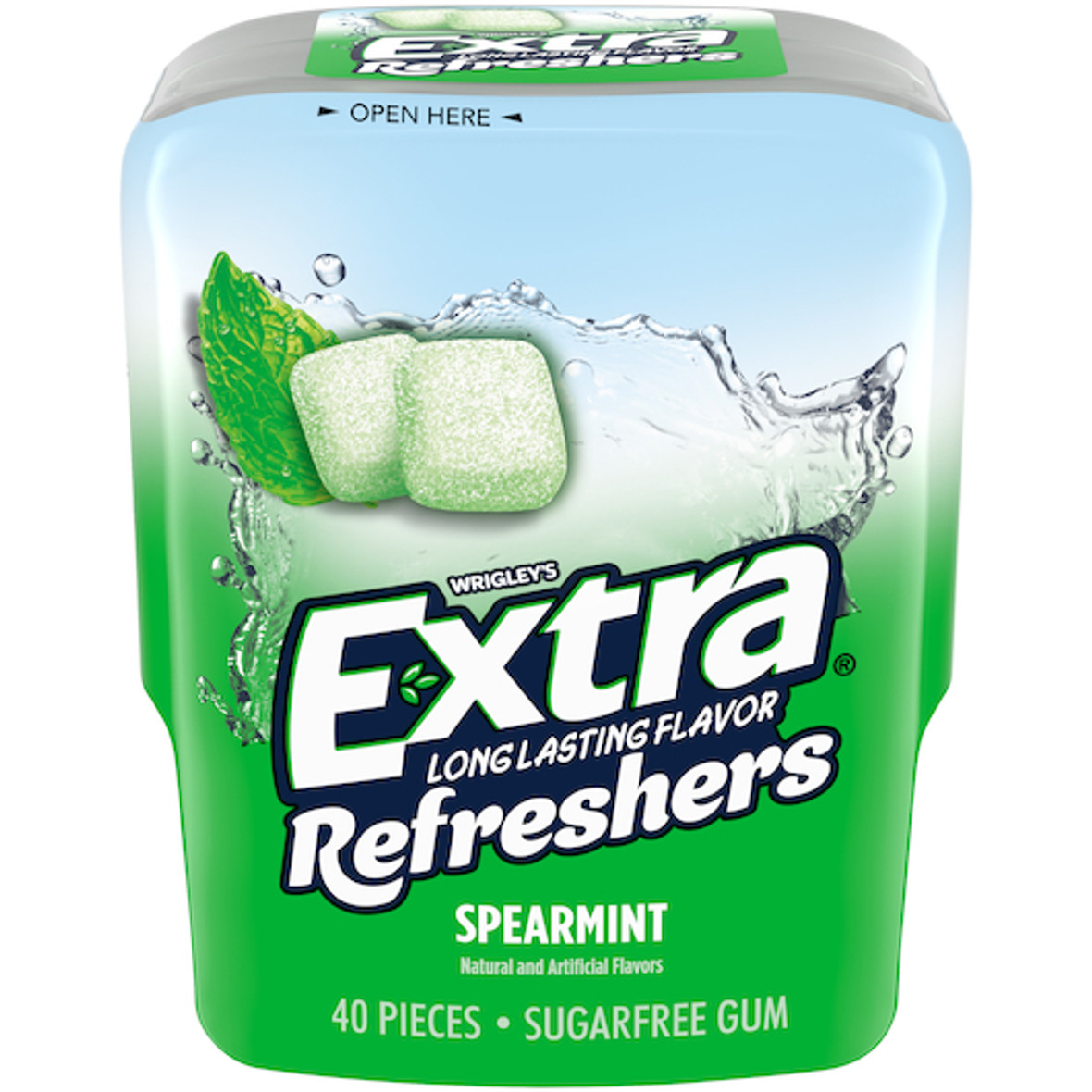 Extra Refreshers Spearmint, 40 Piece, 6 Per Box, 4 Per Case