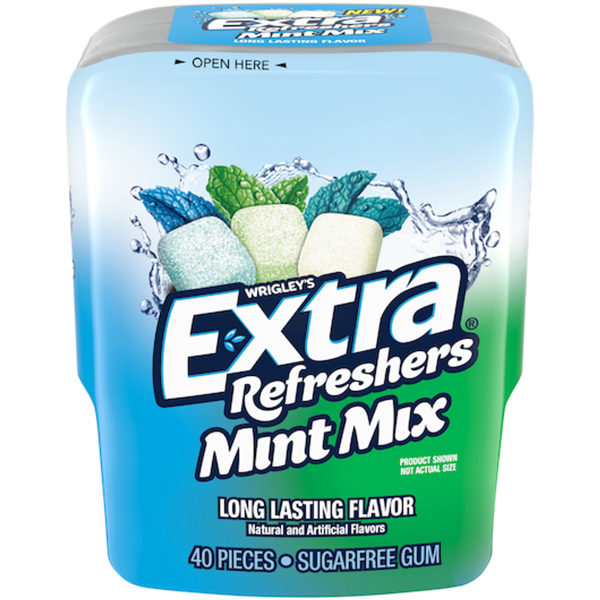 Extra Refreshers Mint Mixed Bottle, 40 Piece, 6 Per Box, 4 Per Case