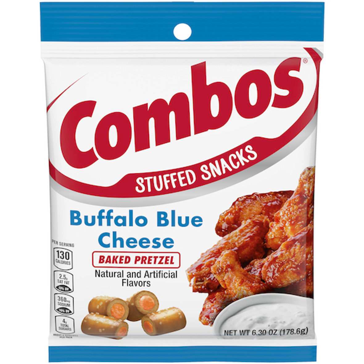 Combos Buffalo Blue Cheese Snack, 6.3 Ounces, 12 Per Case