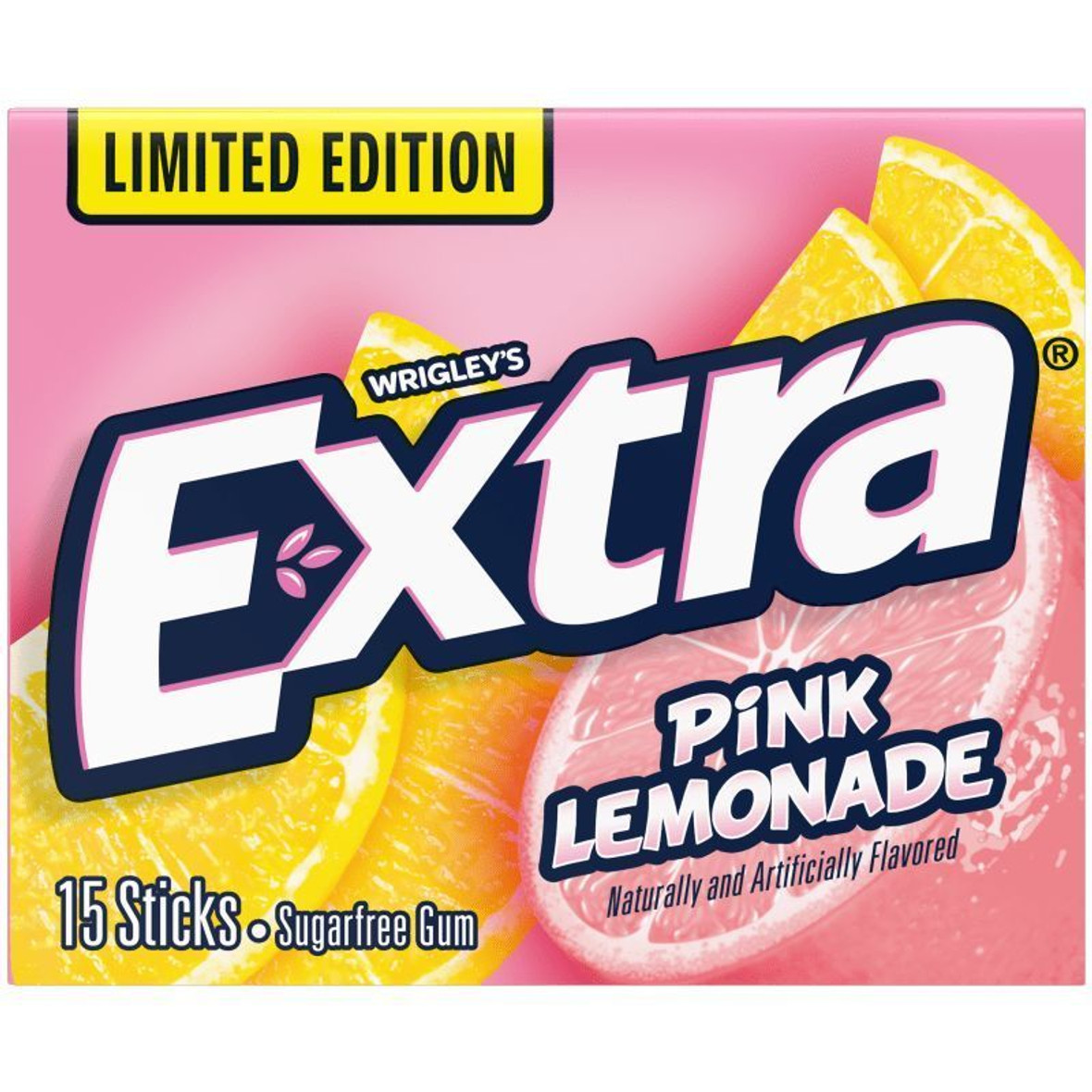 Extra Pink Lemonade, 15 Piece, 10 Per Box, 12 Per Case