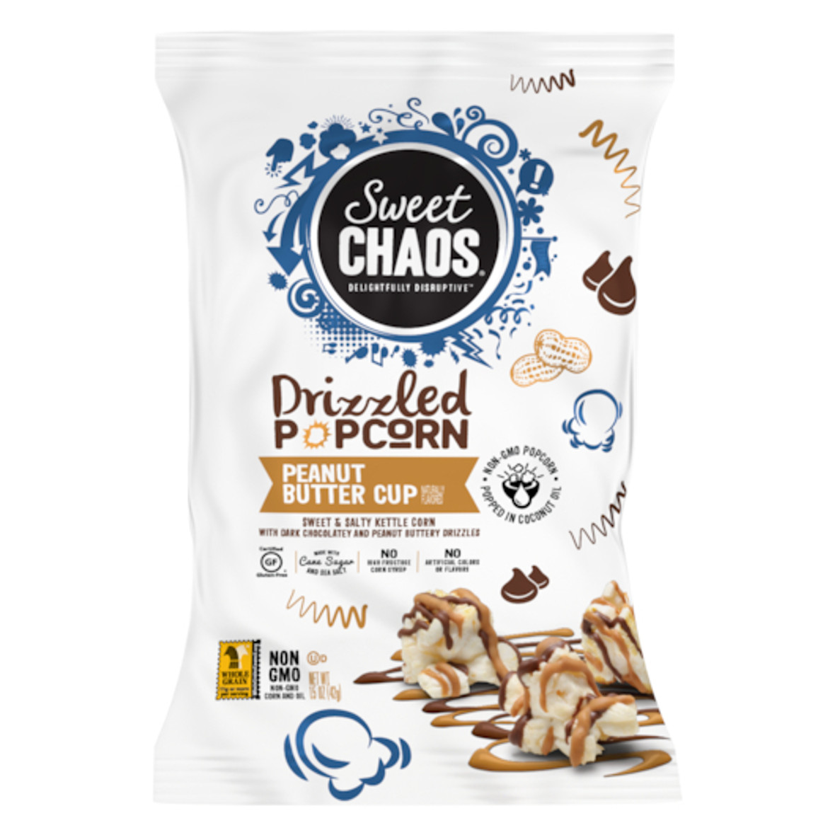 Sweet Chaos Peanut Butter Cup Drizzle, 1.5 Ounces, 8 Per Case
