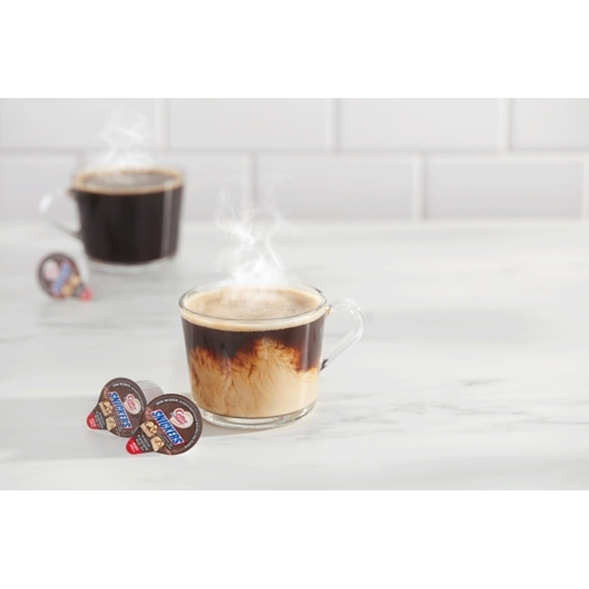 Coffee-Mate Snickers Single Serve Liquid Creamer, 18.7 Fluid Ounce, 4 Per Case