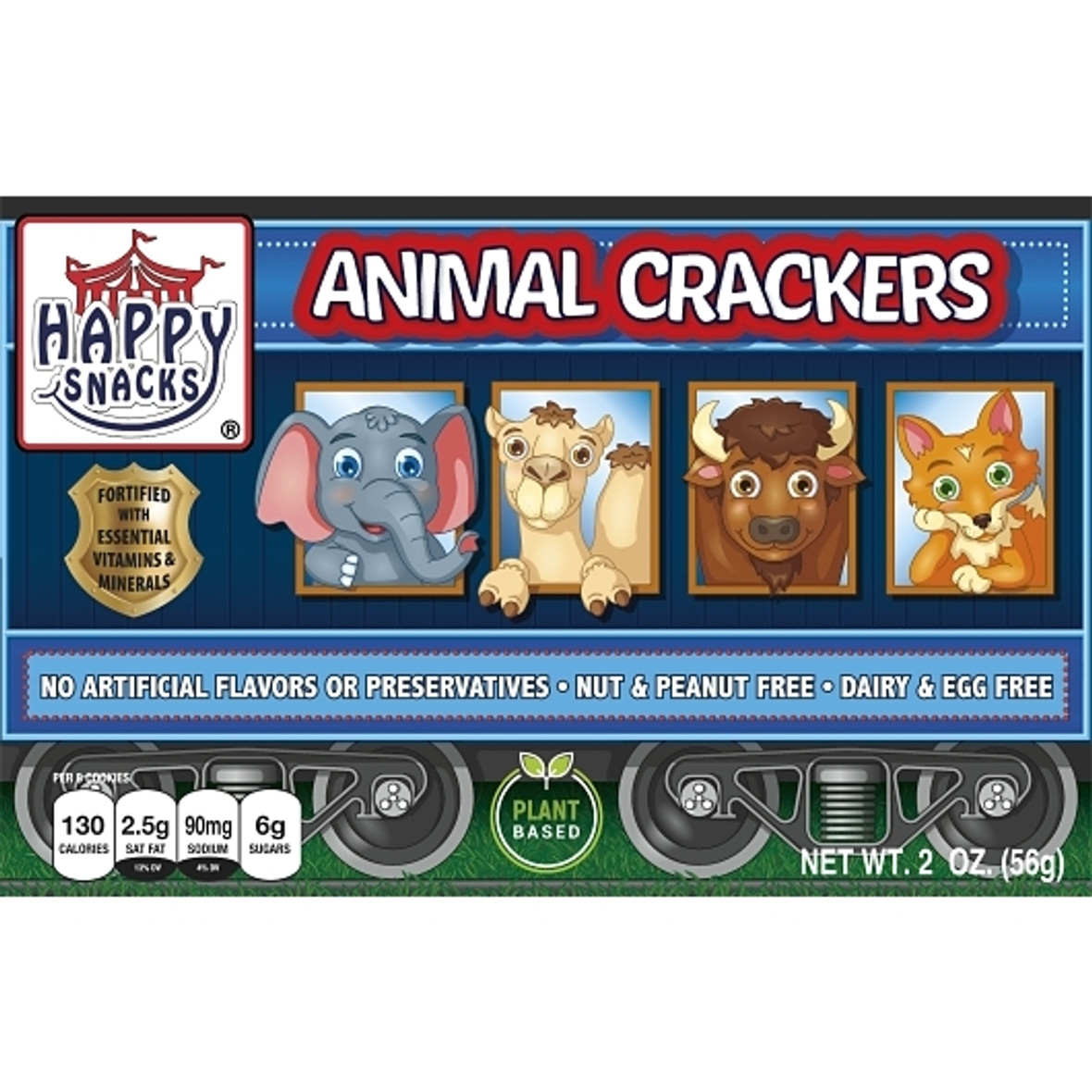 Happy Snacks Circus Animal Crackers, 2 Ounce, 48 Per Case