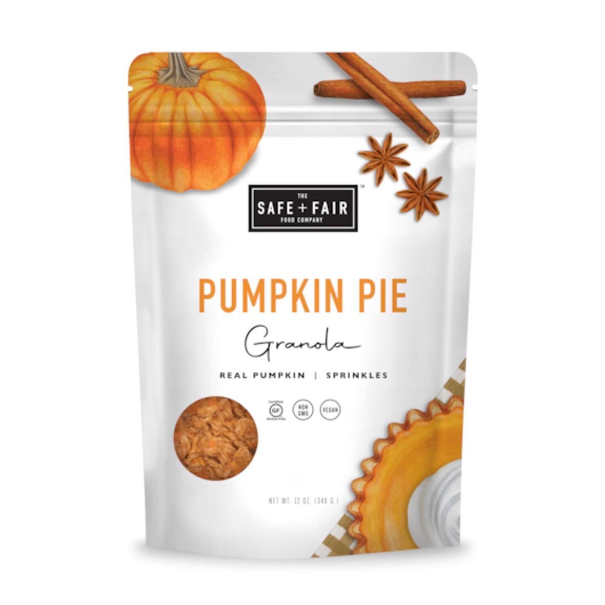 Safe + Fair Retail Shipper Display- Pumpkin Pie, 17 Count