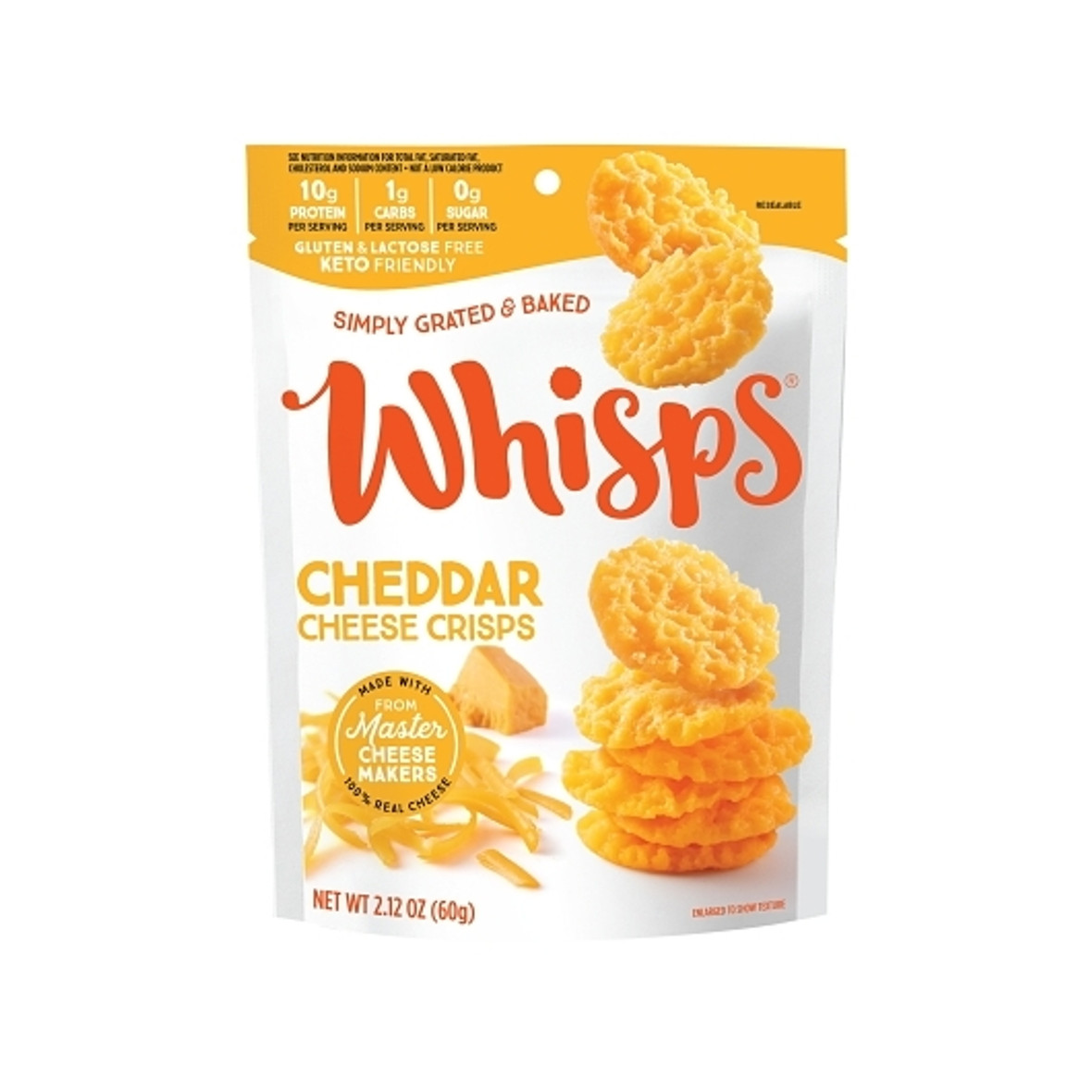 Whisps Cheddar Cheese Crisps, 2.12 Ounces, 6 Per Case