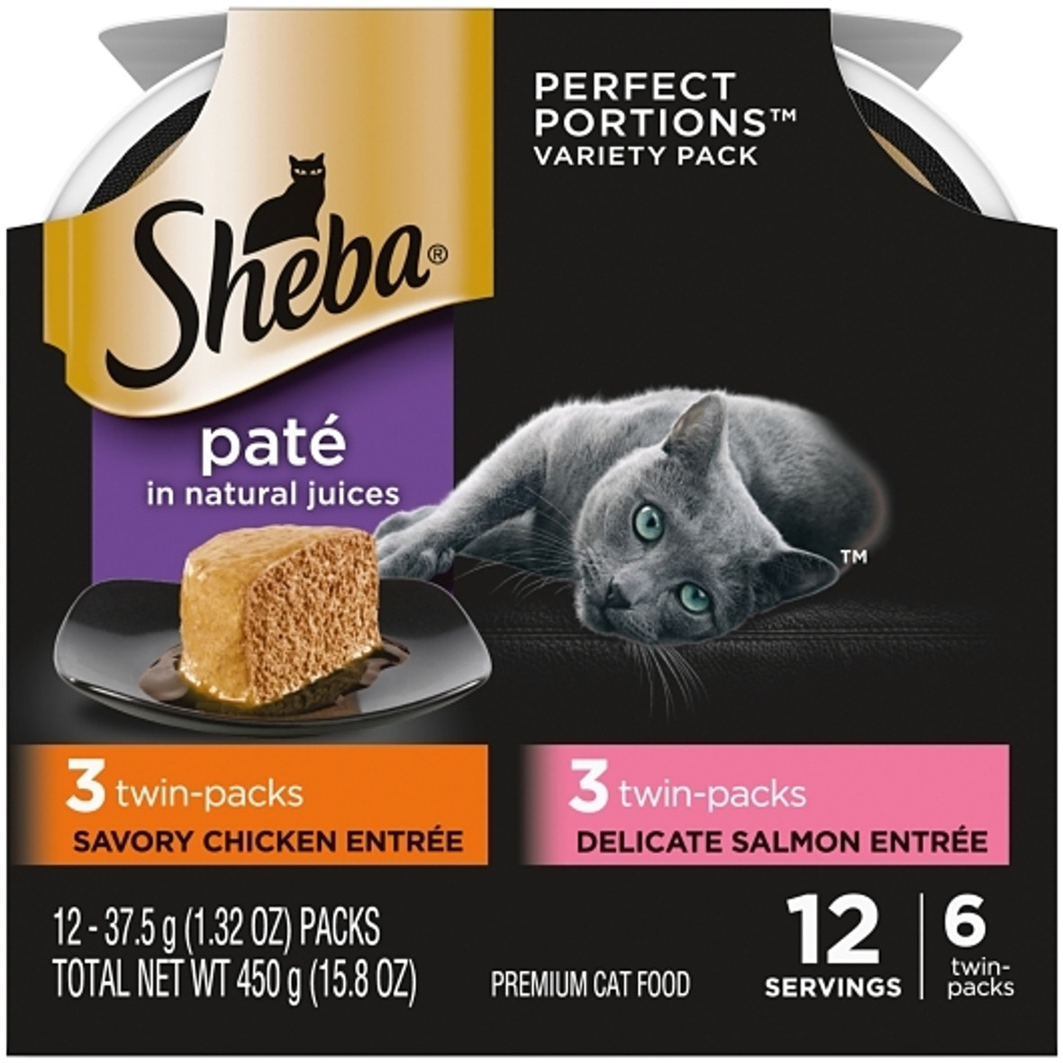 Sheba Perfect Portions In Natural Juices Mixed Cat Food, 2.64 Ounce, 6 per case