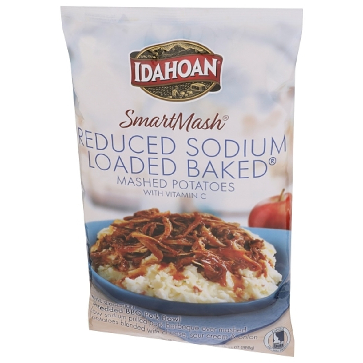 Idahoan Foods Smartmash® Reduced Sodium Loaded Baked® Mashed Potatoes With Vit C, 31 Ounce, 12 Per Case