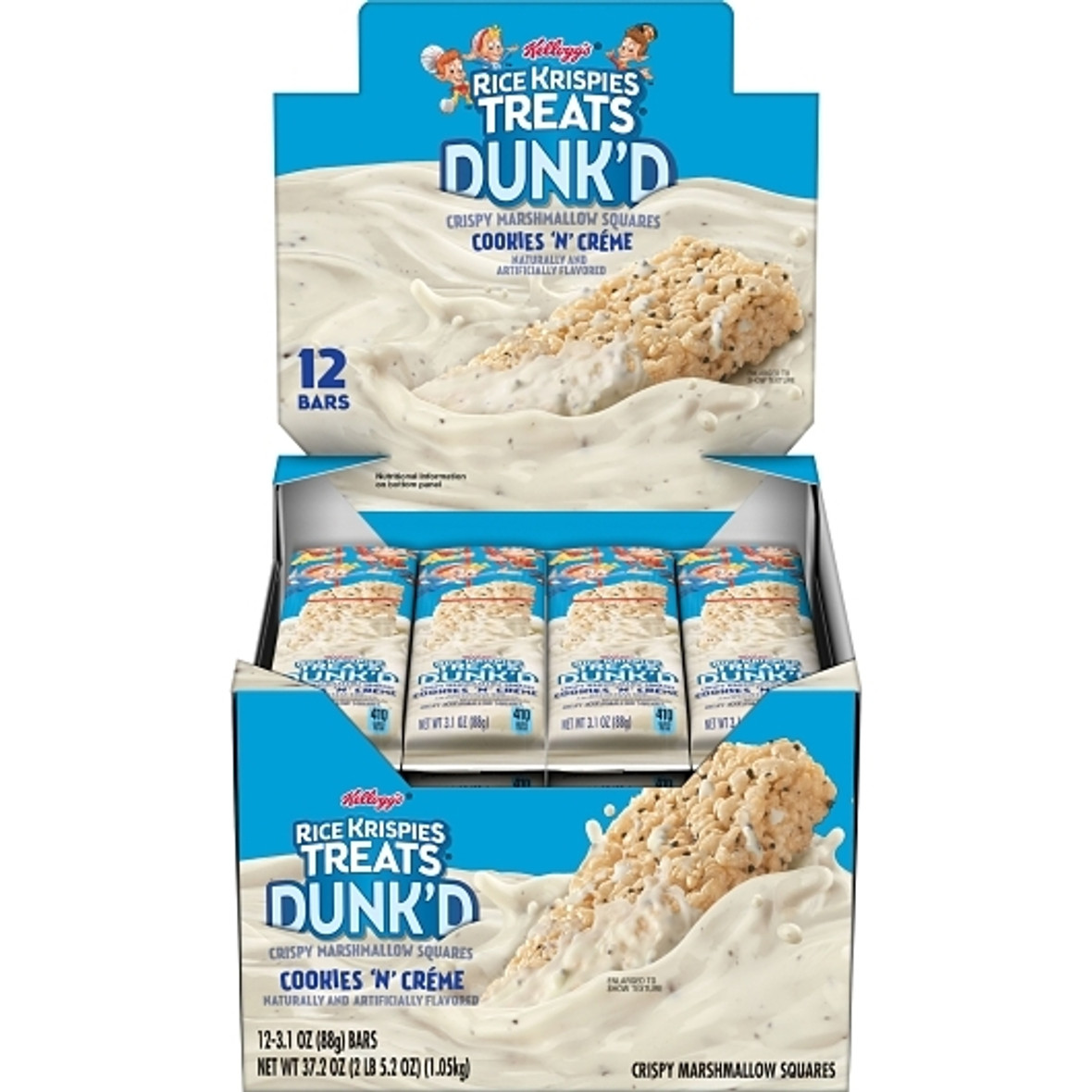 Rice Krispies Rice Krispie Treats Square Cookies & Creme, 3.1 Ounces, 12 Per Box, 6 Per Case