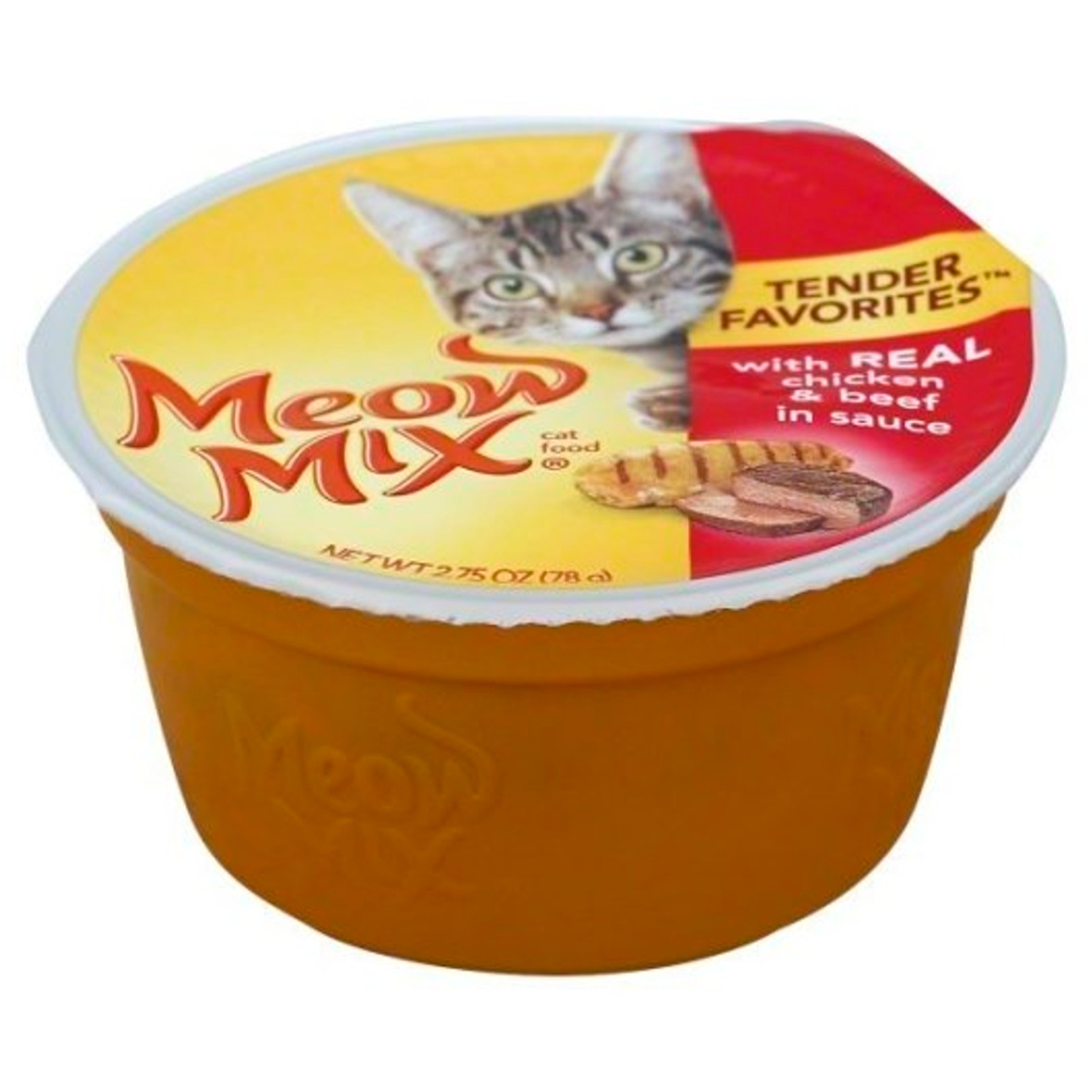 Meow Mix Tenderloins In Sauce Chicken & Beef, 2.75 Ounce, 12 Per Case