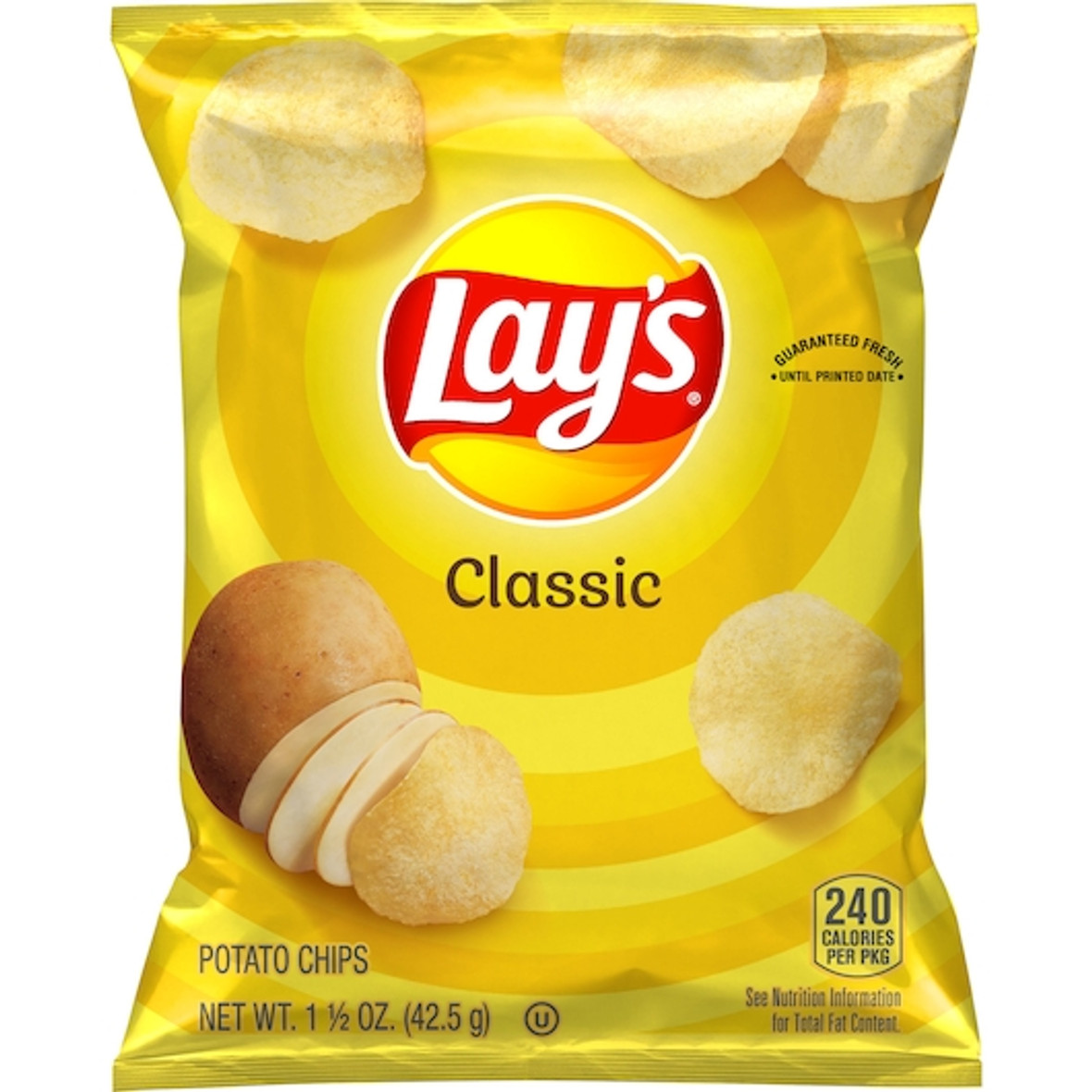 Lay s Regular Potato Chips, 1.5 Ounce, 64 Per Case