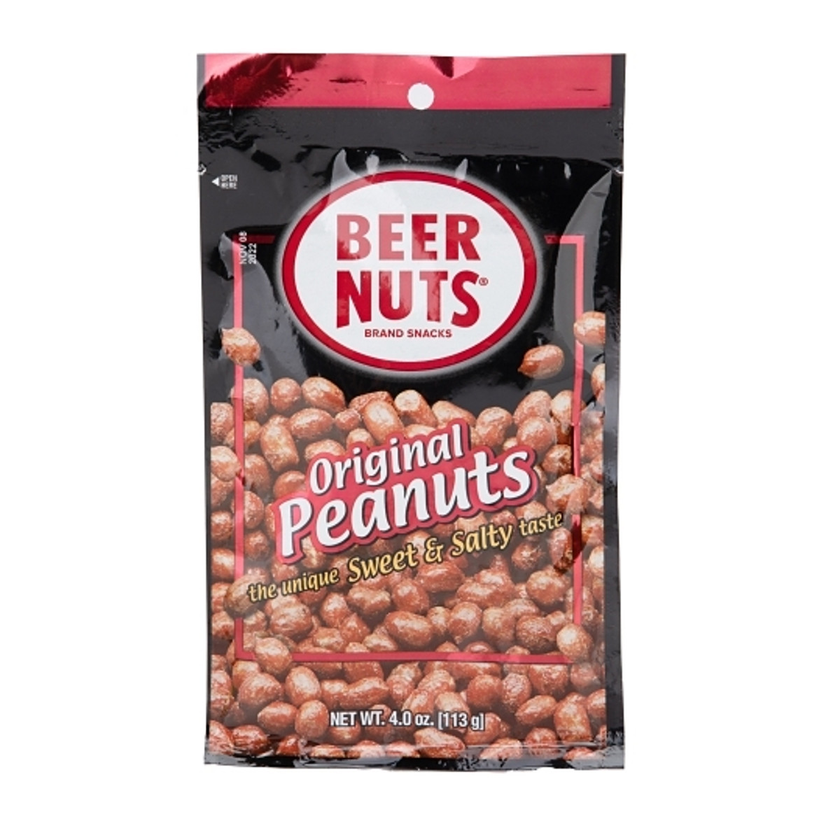 Beer Nuts Original Sweet and Salty Peanuts - Value Pack, 4 Ounce, 12 per case