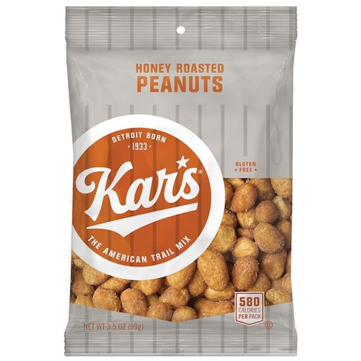 Kar s Nuts Honey Roasted Peanuts, 3.5 Ounces, 42 Per Case