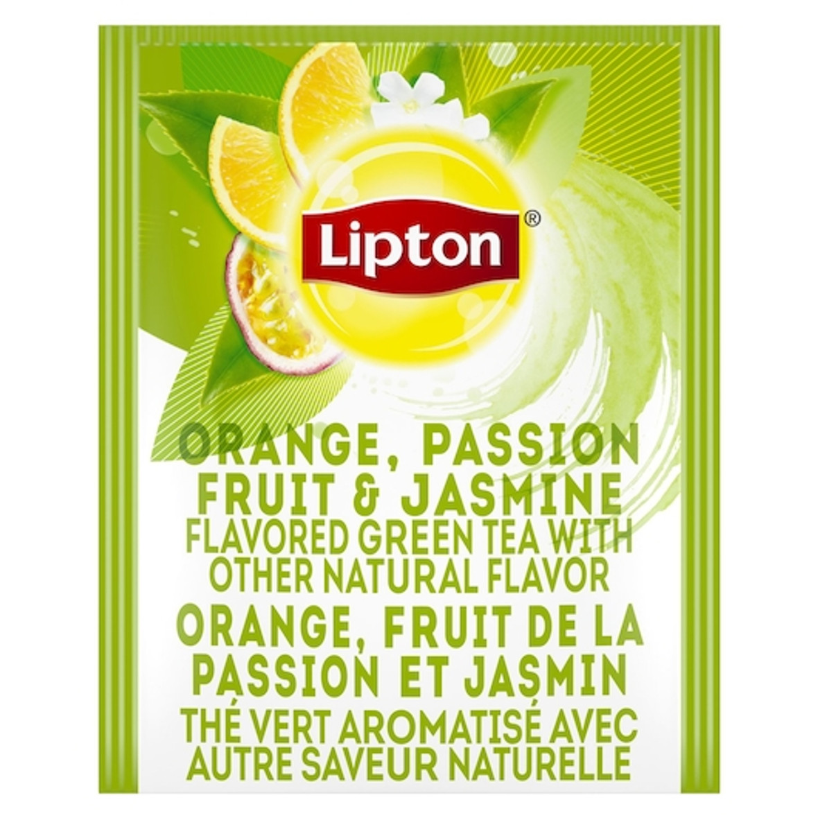 Lipton Hot Green With Orange, Passion Fruit And Jasmine Tea Bags, 28 Count, 6 Per Case