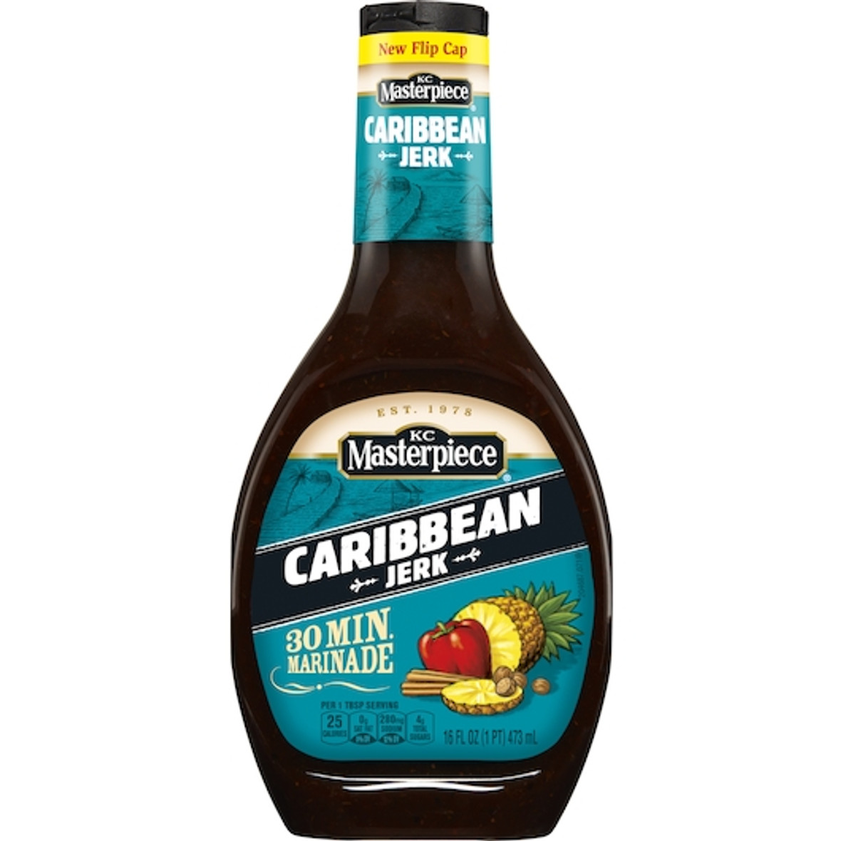 K.C. Masterpiece Caribbean Jerk Marinade Sauce, 16 Ounce, 6 per case