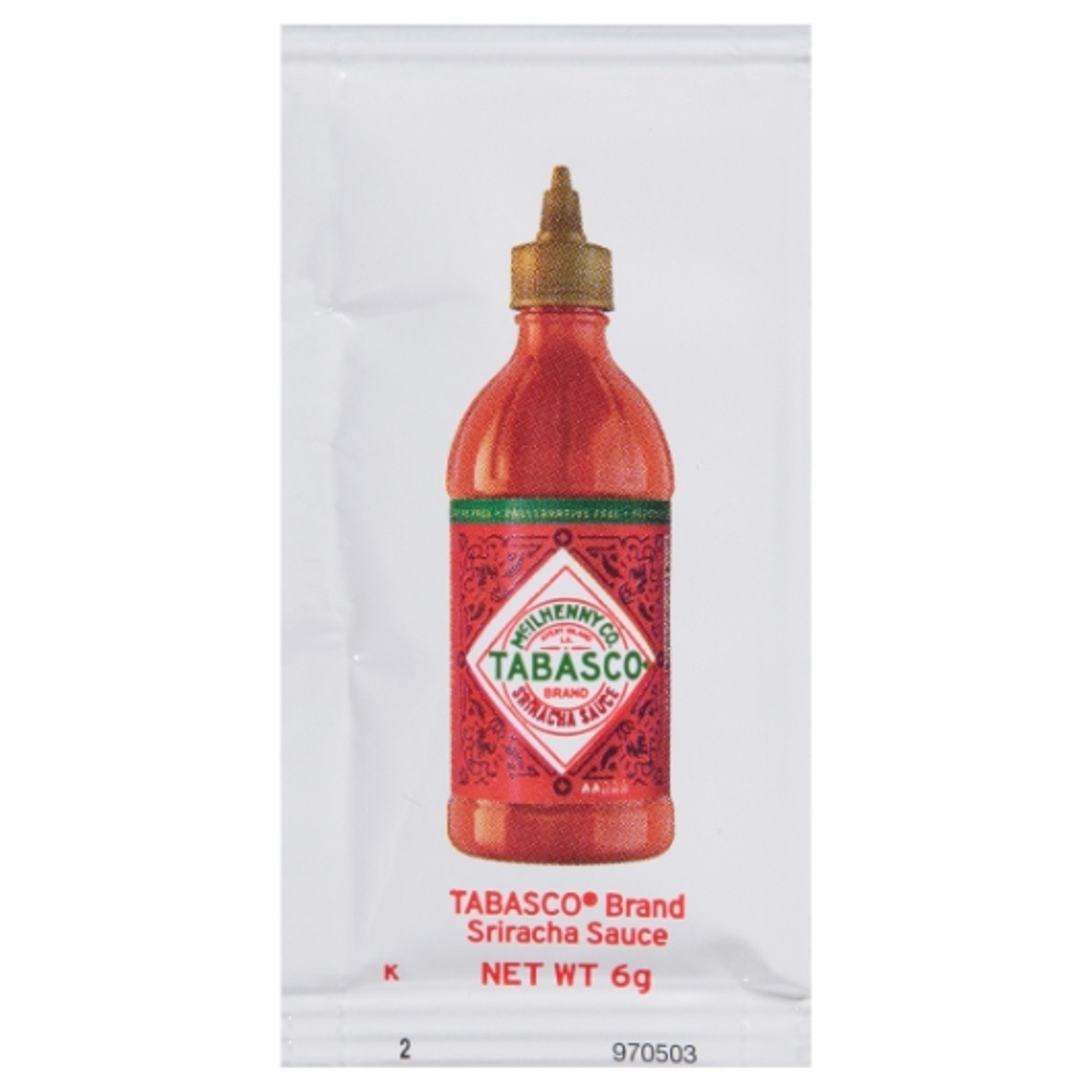 Tabasco Sriracha Sauce, 6 Gram, 200 Per Case