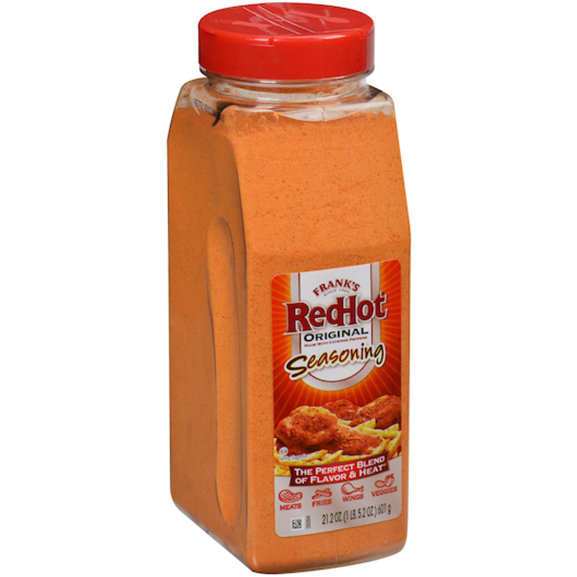 Frank s Redhot Original Seasoning Hot Sauce Shaker, 610 Gram, 6 Per Case