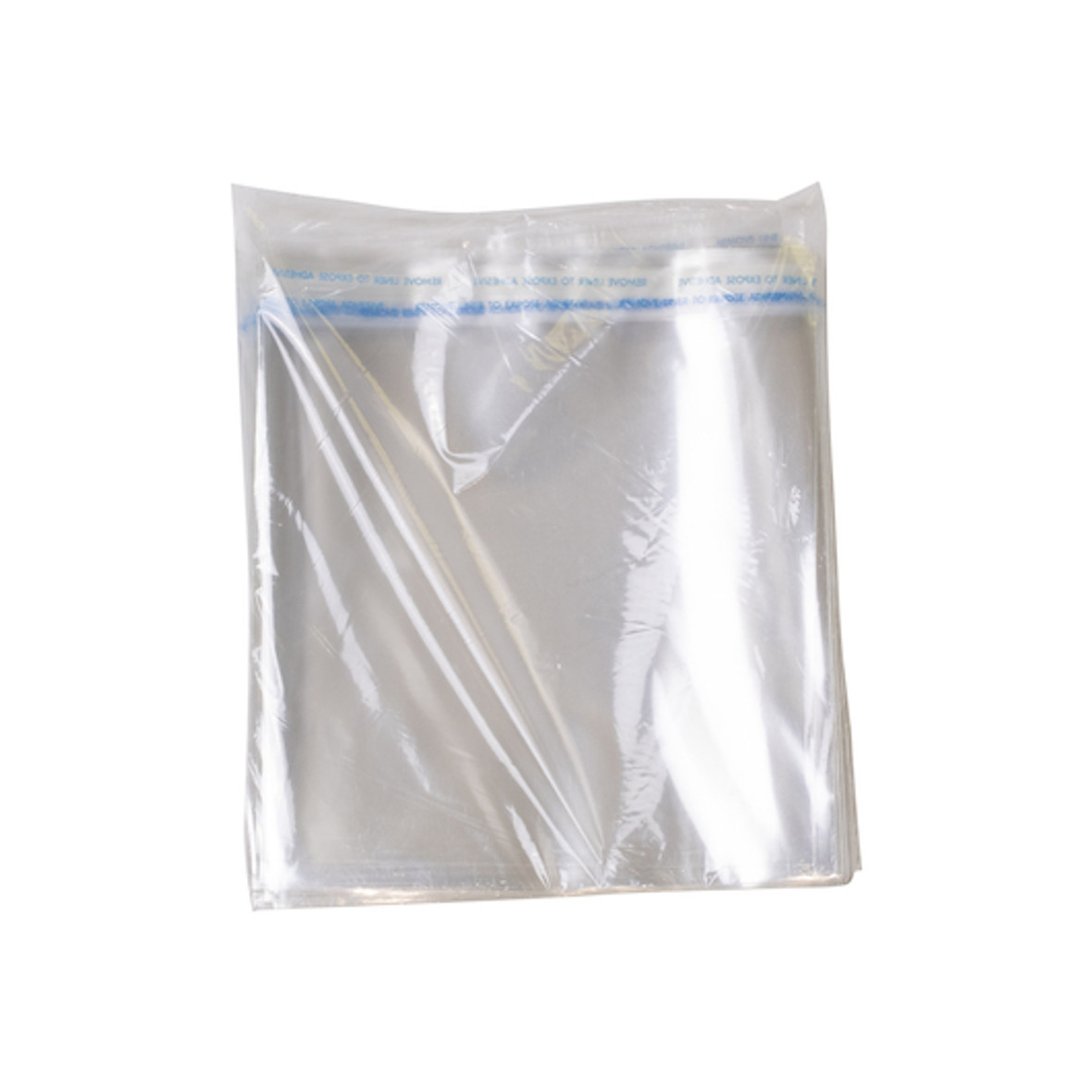Tuffgards High Clarity Polypropylene Flat Stack Adhesive Strip Sealable Food Storage Bag, 7 x 7-inch 1000 Per Case