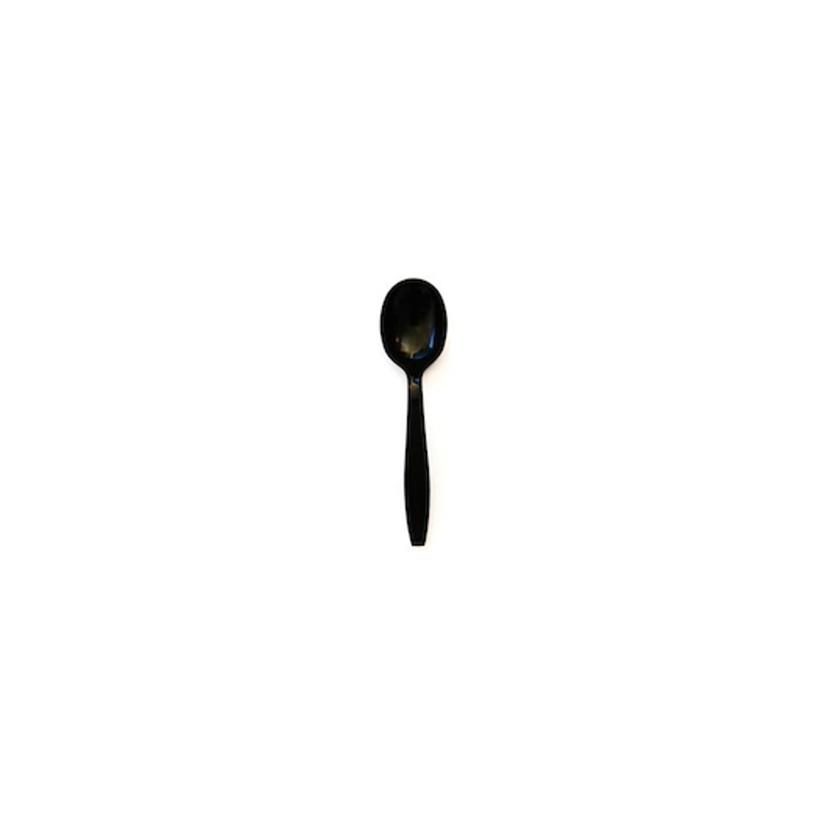 D & W Fine Pack Advantage Black Soup Spoon, 1000 Each, 1000 Per Box