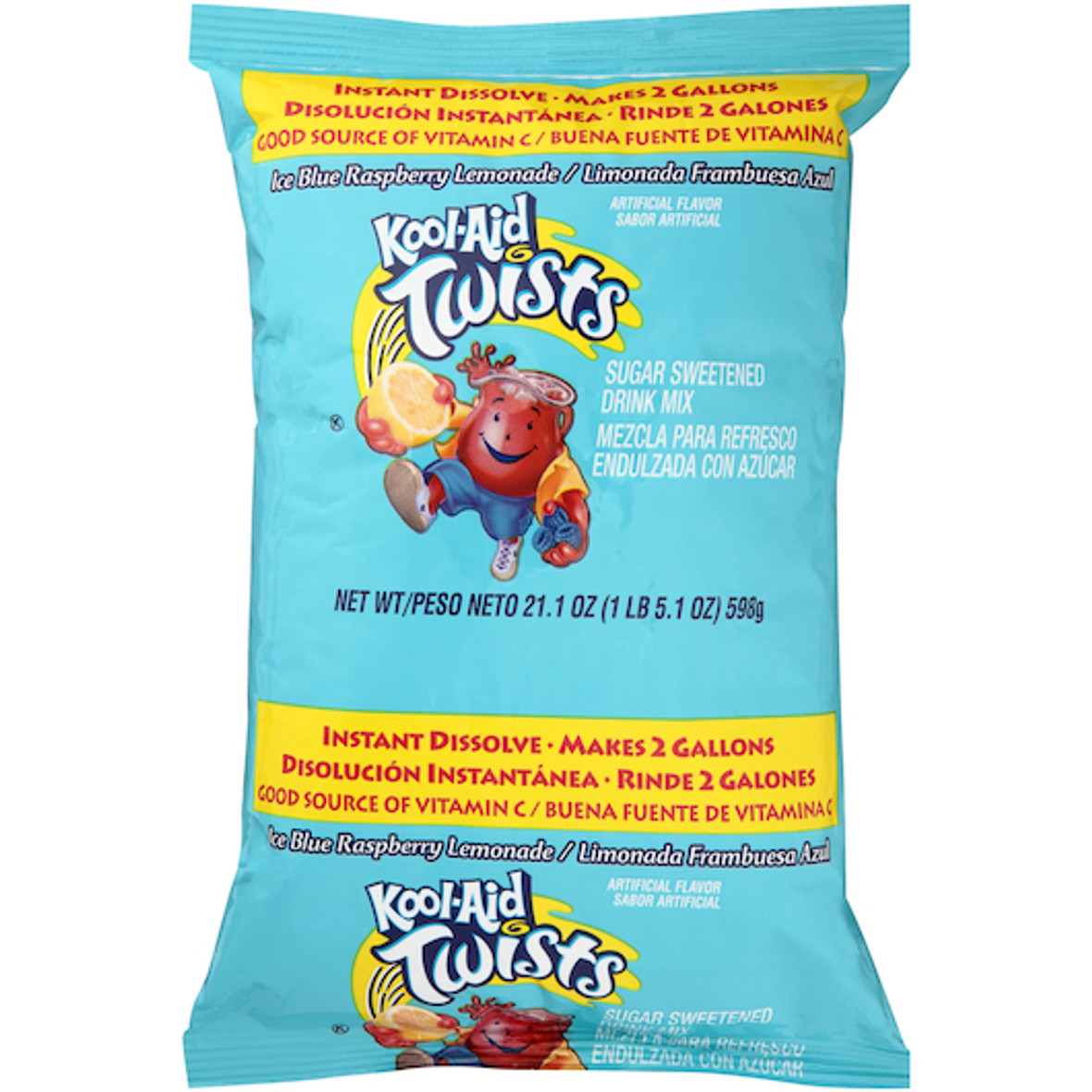 Kool-Aid Blue Raspberry Lemonade Twist Beverage, 1.32 Pounds, 15 Per Case