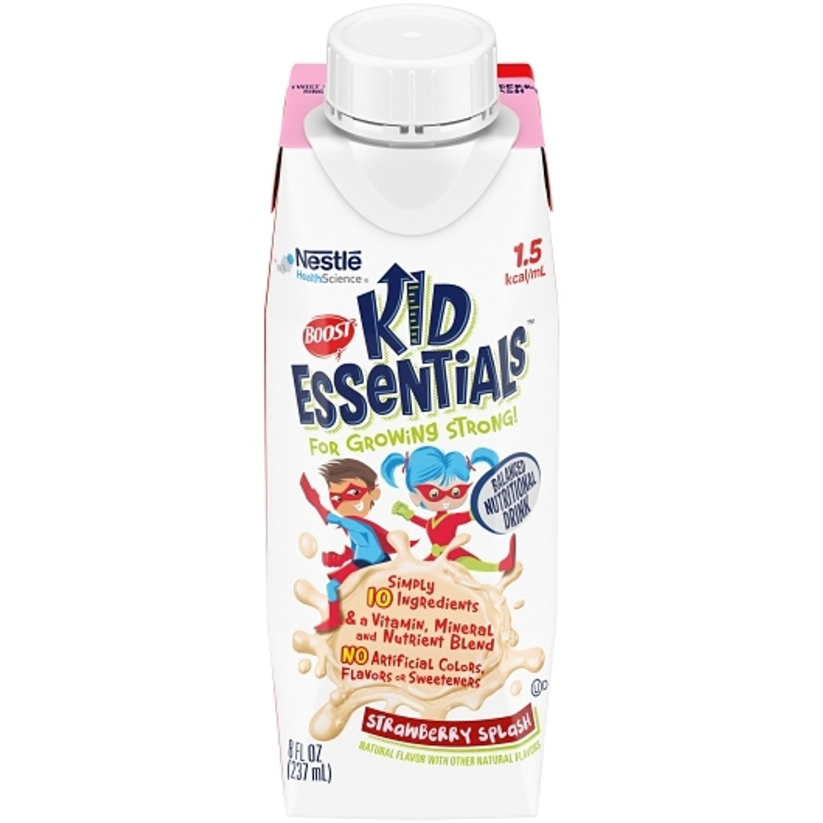 Boost Kid Essentials Strawberry Splash, 8.01 Fluid Ounces, 24 Per Case